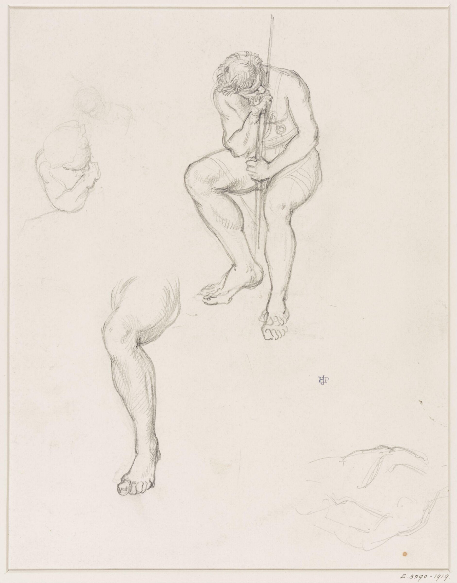 Studies for the Diploma of the International Exhibition, 1868, Edward John Poynter, ок. 1868
