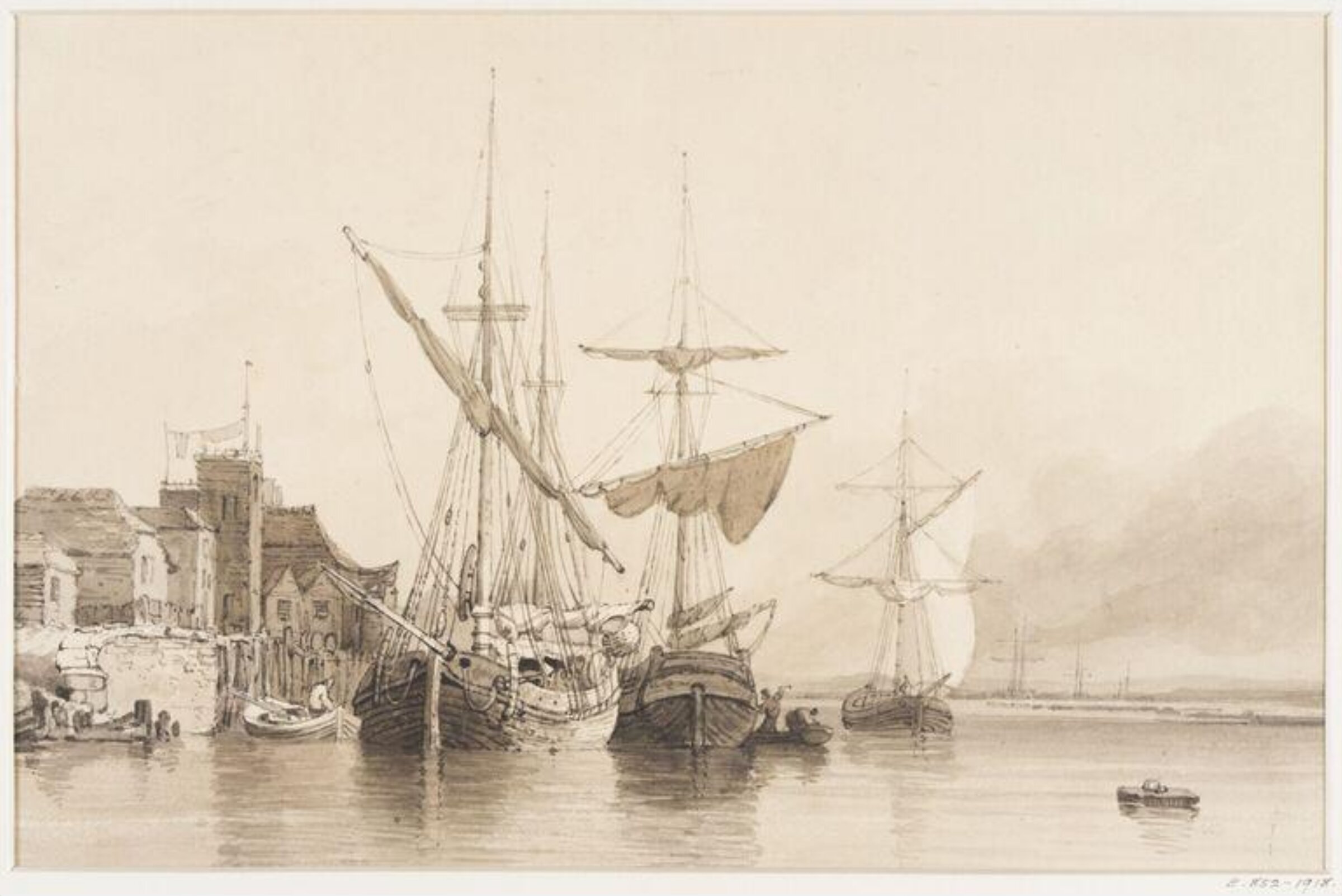 Fishing Boats, Skinner Prout, 19th century