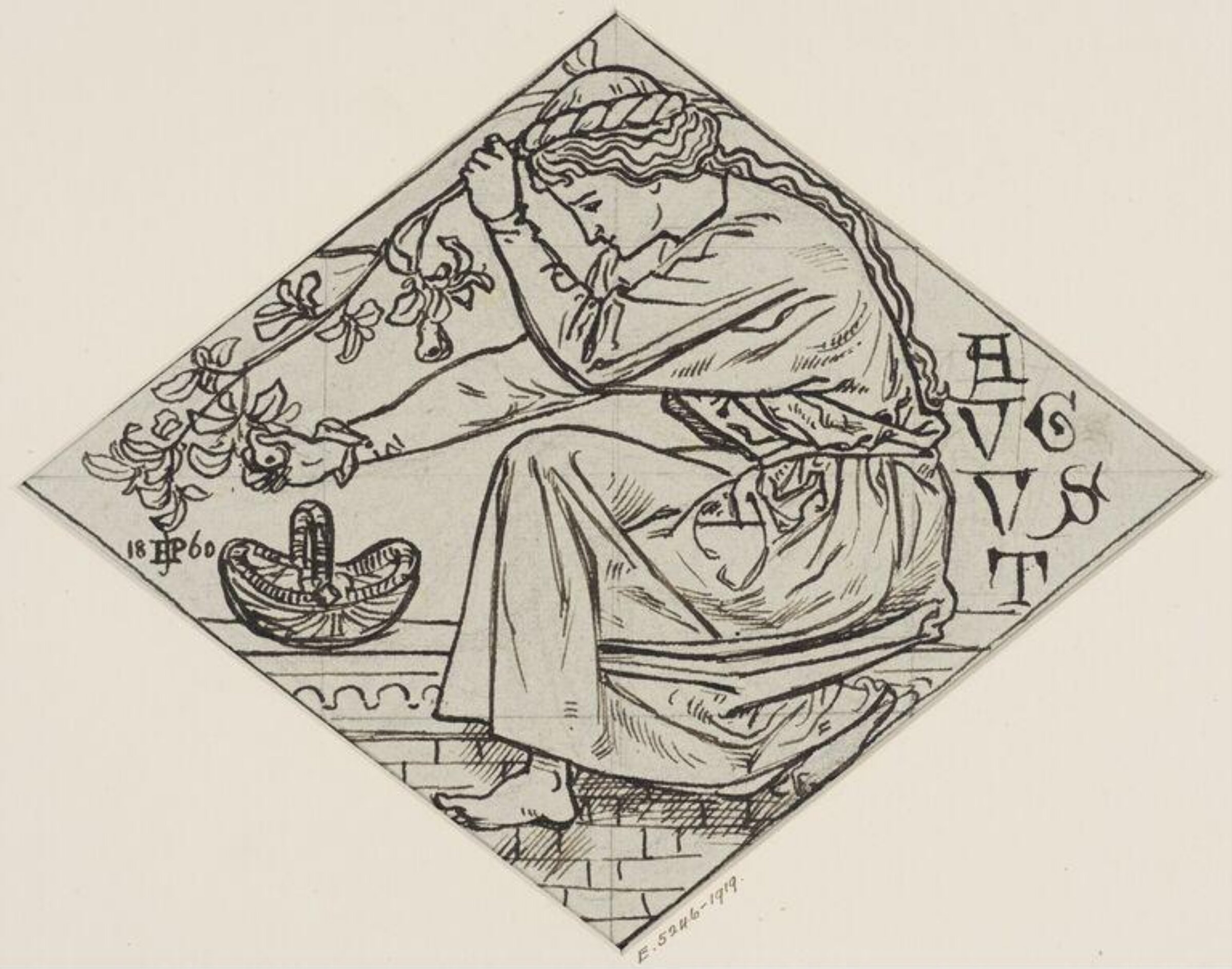 The months (wanting June and October), Edward John Sir Poynter, 1860