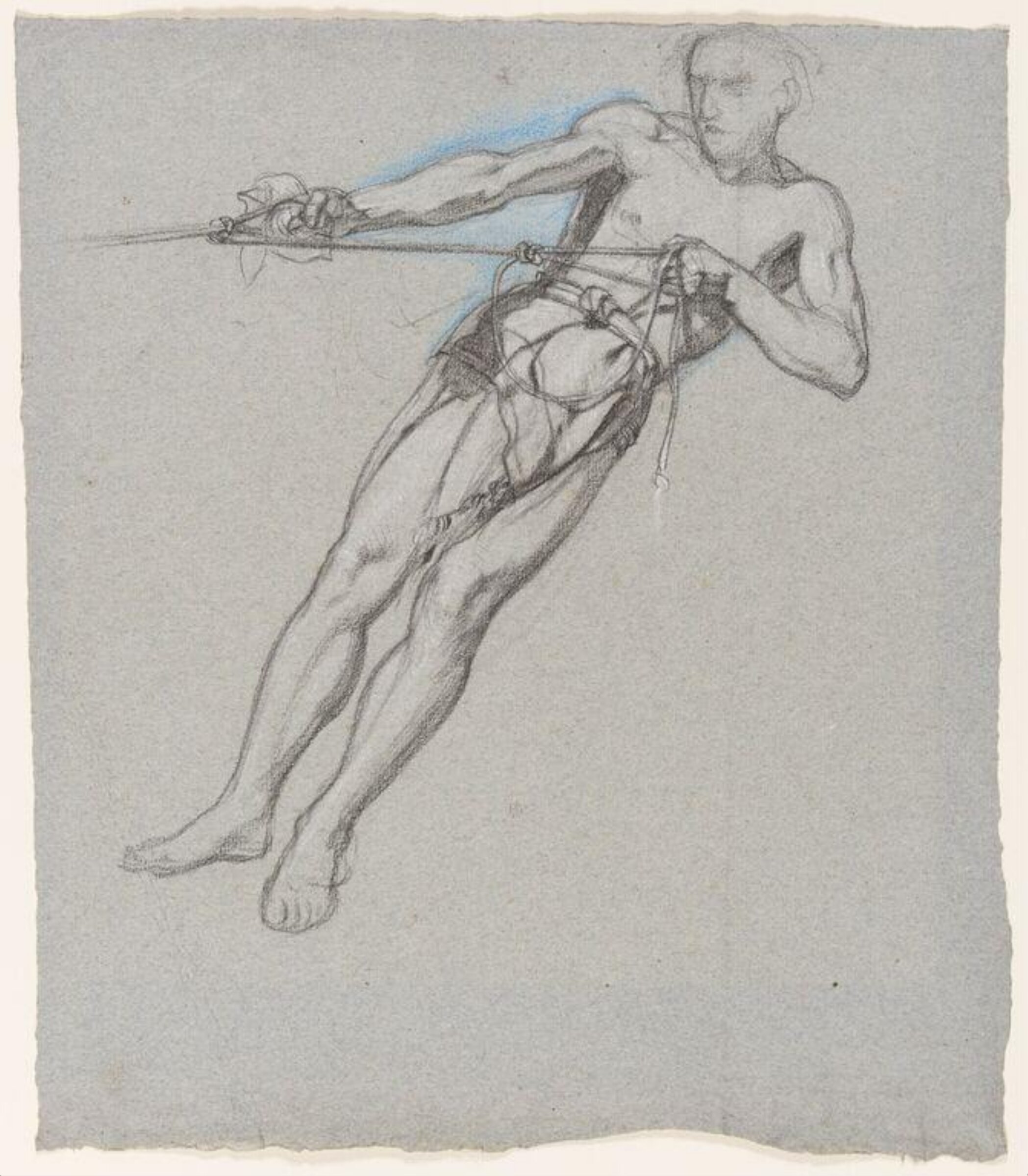 Study for a figure in 'Israel in Egypt', Edward John Sir Poynter, ок. 1867
