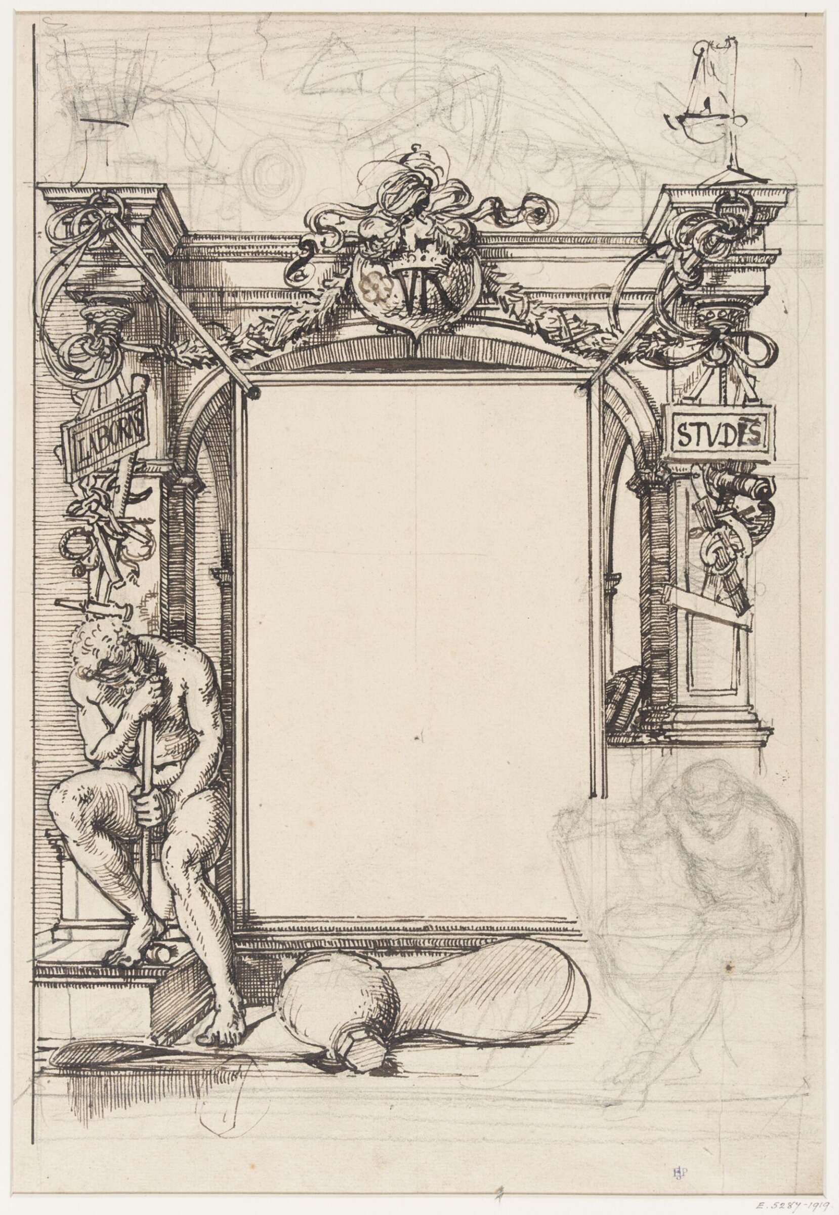 Studies for the Diploma of the International Exhibition, 1868, Edward John Poynter, ок. 1868