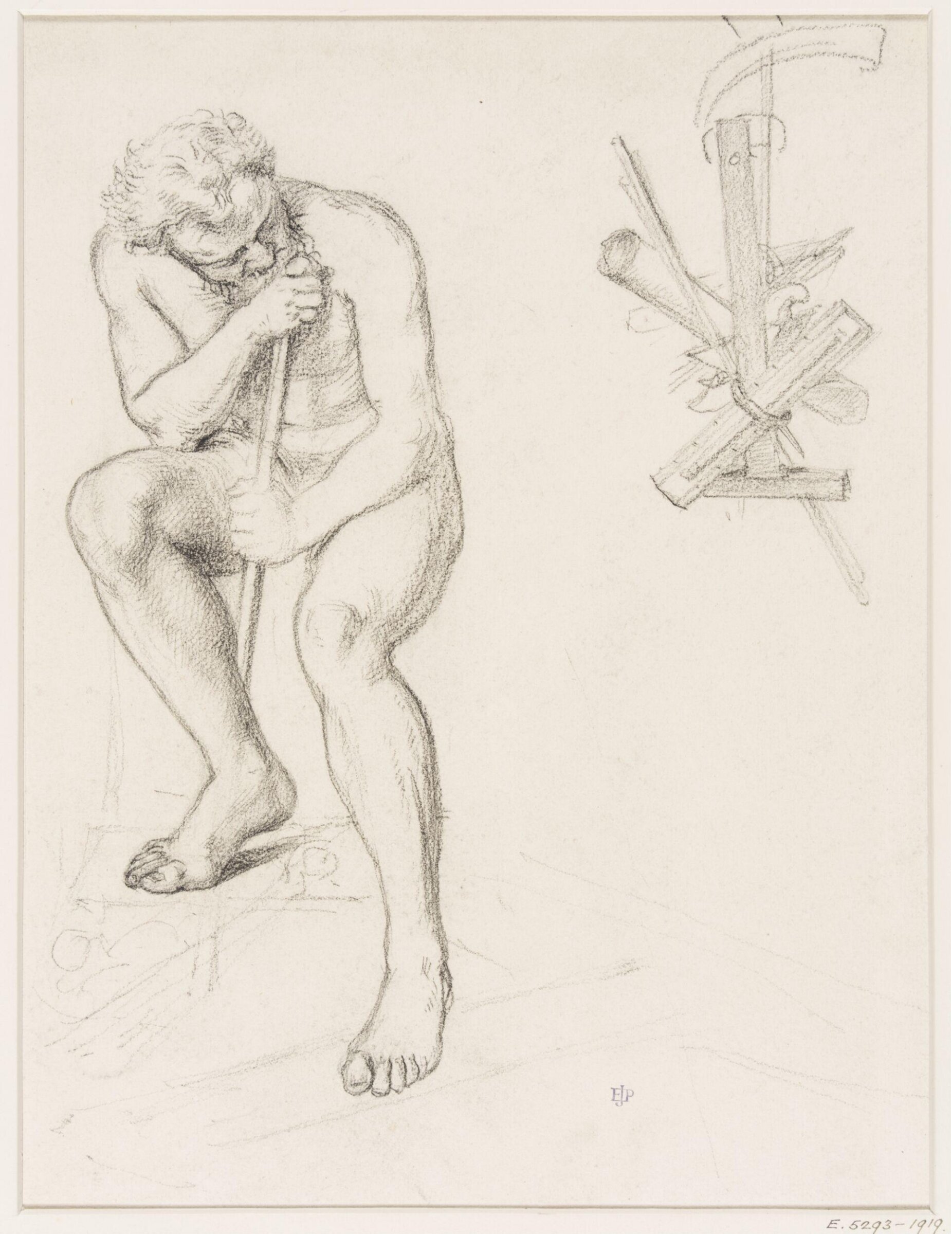 Studies for the Diploma of the International Exhibition, 1868, Edward John Poynter, ок. 1868