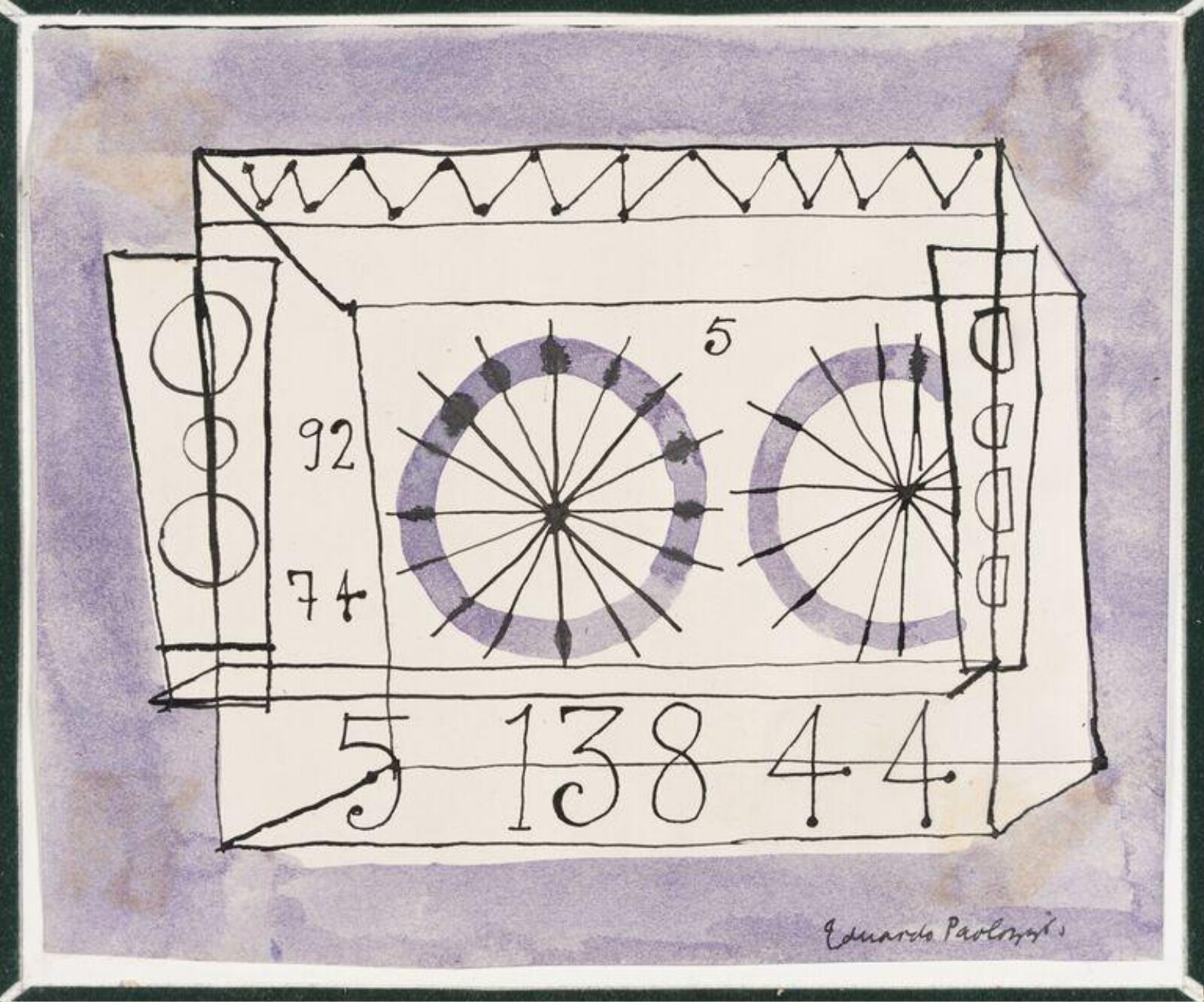 Target Drawing, Eduardo Paolozzi, 1947