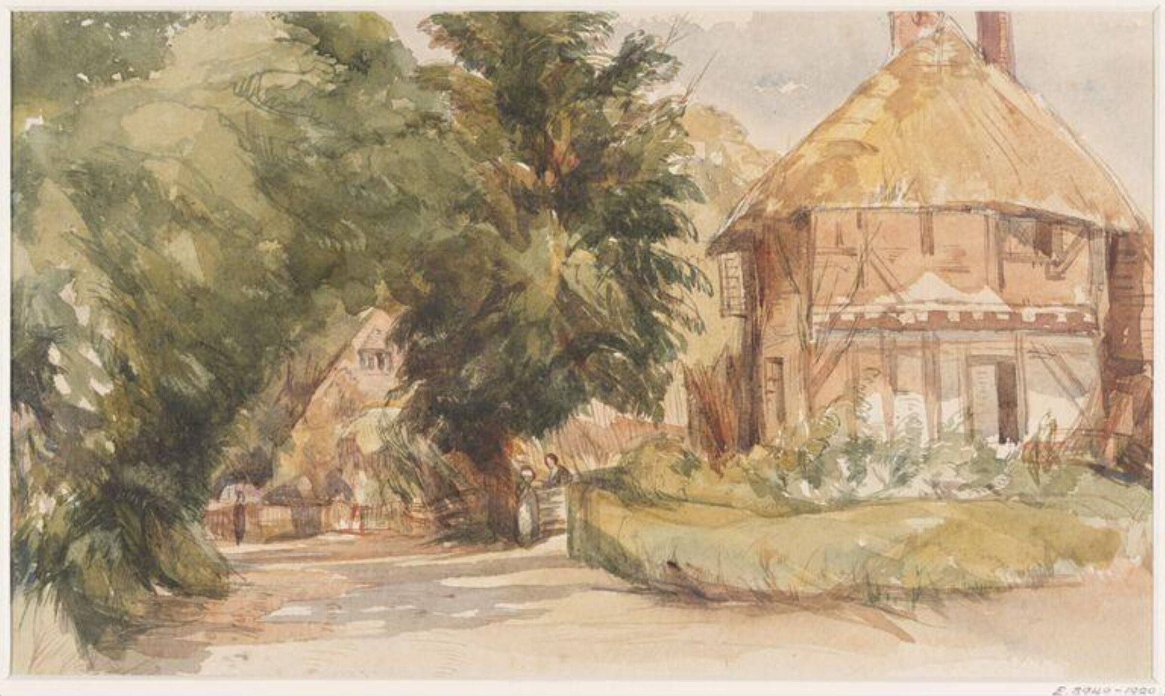 Drawing, James Pemell, mid 19th century