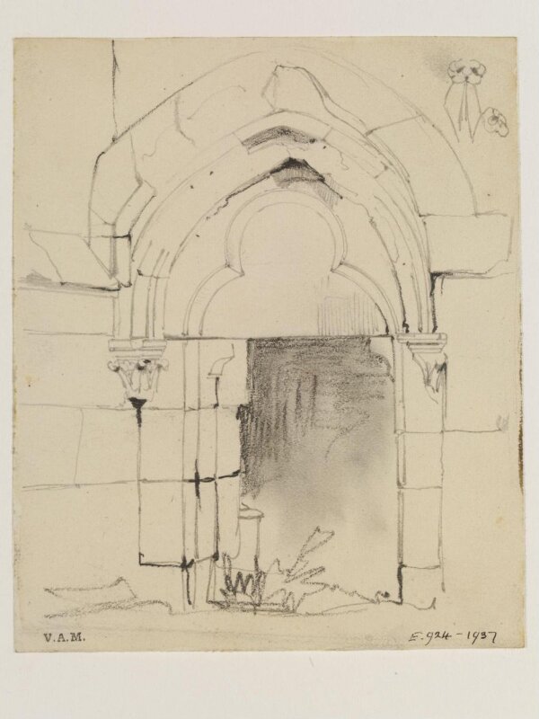 Drawings of architectural details in the abbey at Royaumont | William ...