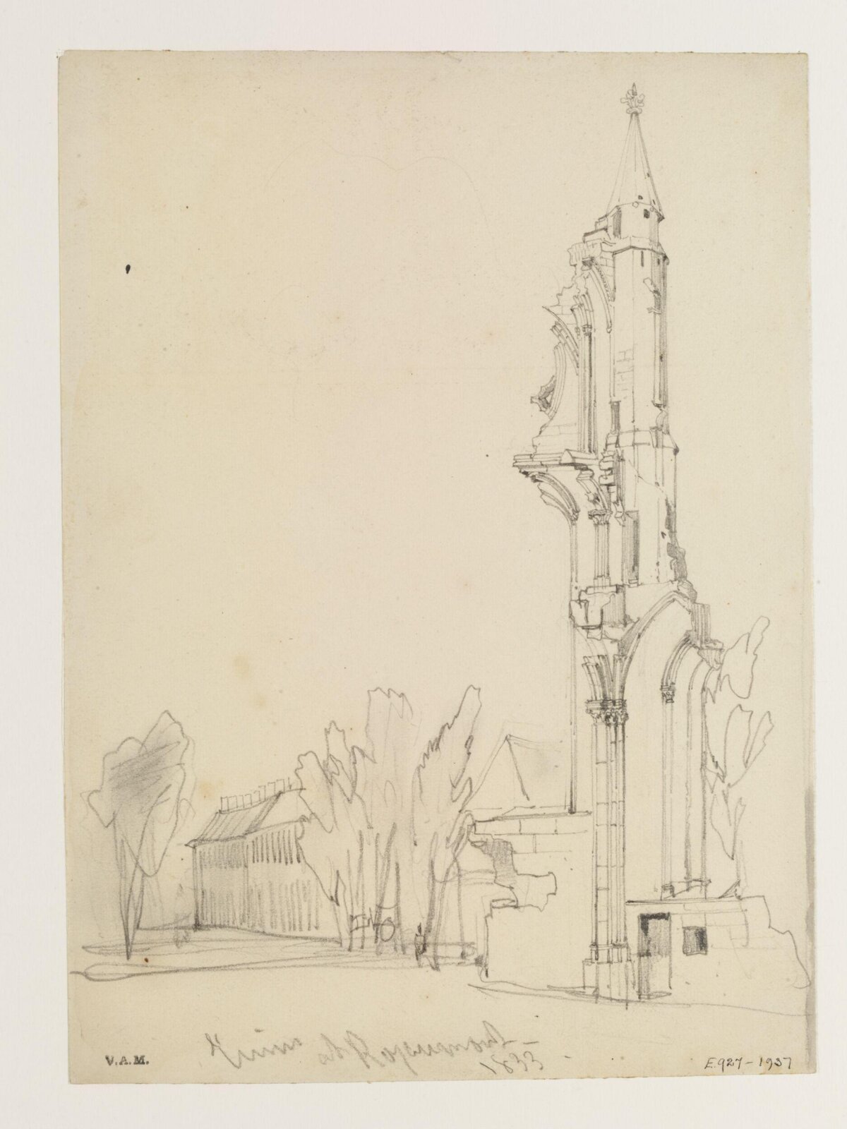 Ruins at Royaumont, William Callow, 1833