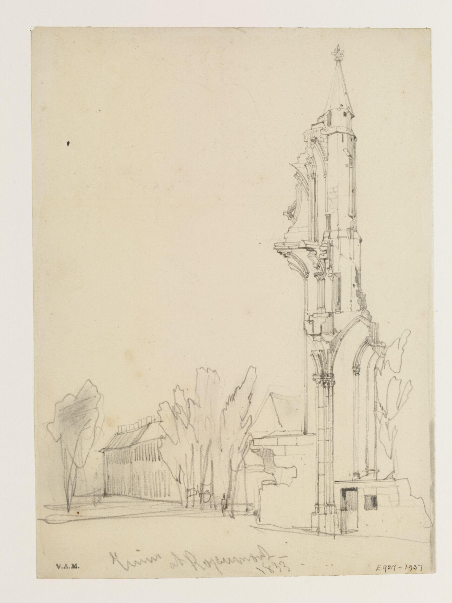 Ruins at Royaumont, William Callow, 1833