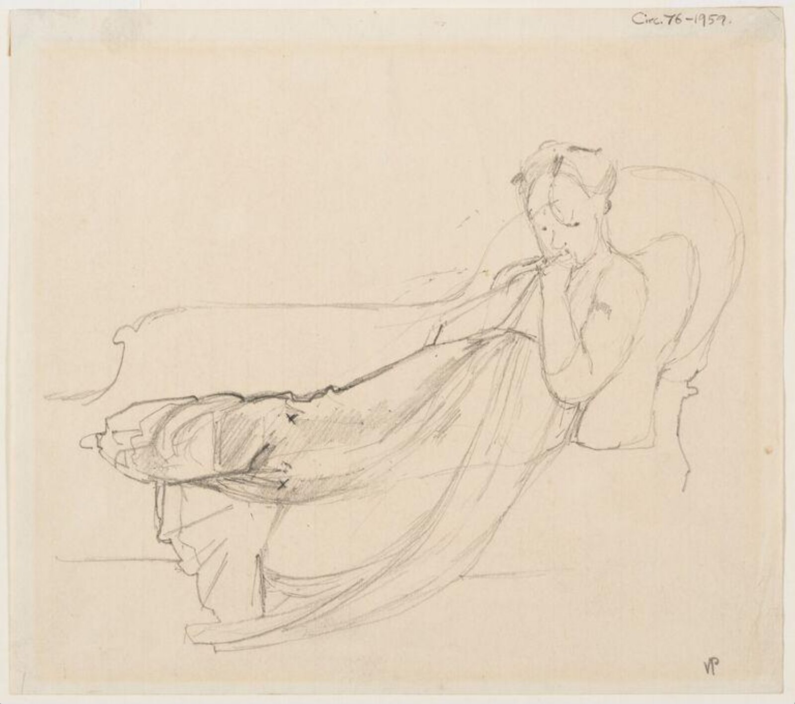 'Woman on Sofa', Victor Pasmore, 1942