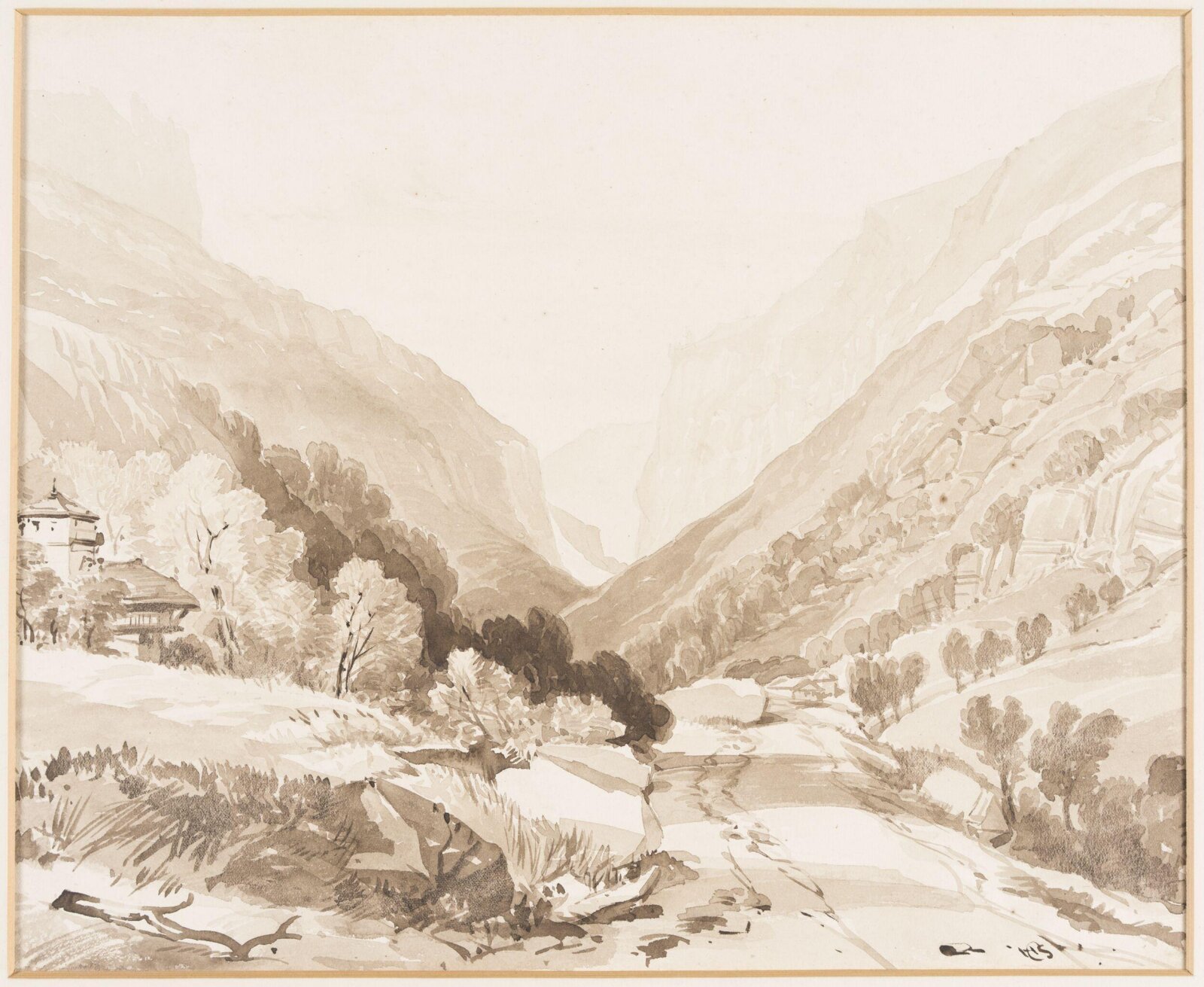 Mountainous Landscape, Henry Courtney Selous