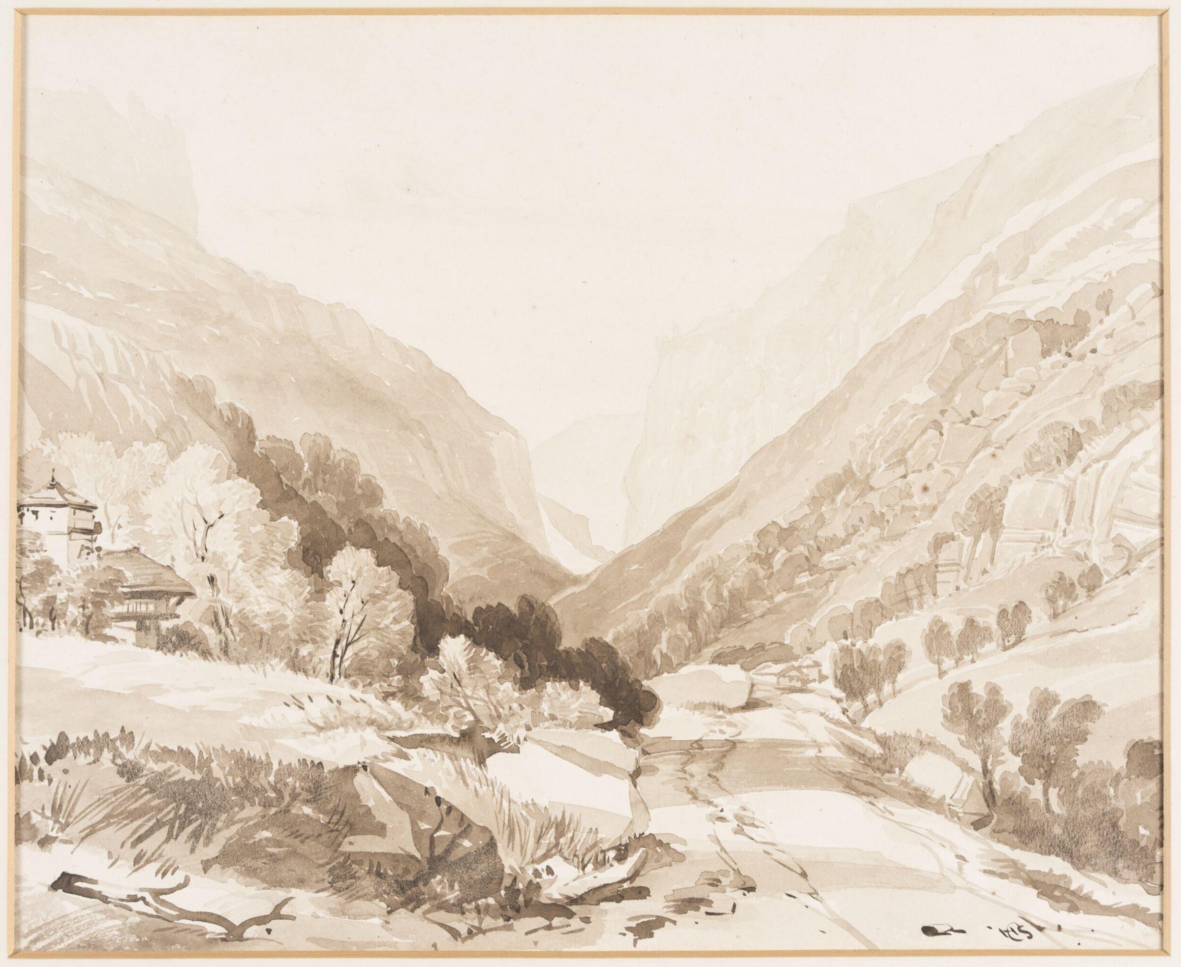 Mountainous Landscape, Henry Courtney Selous