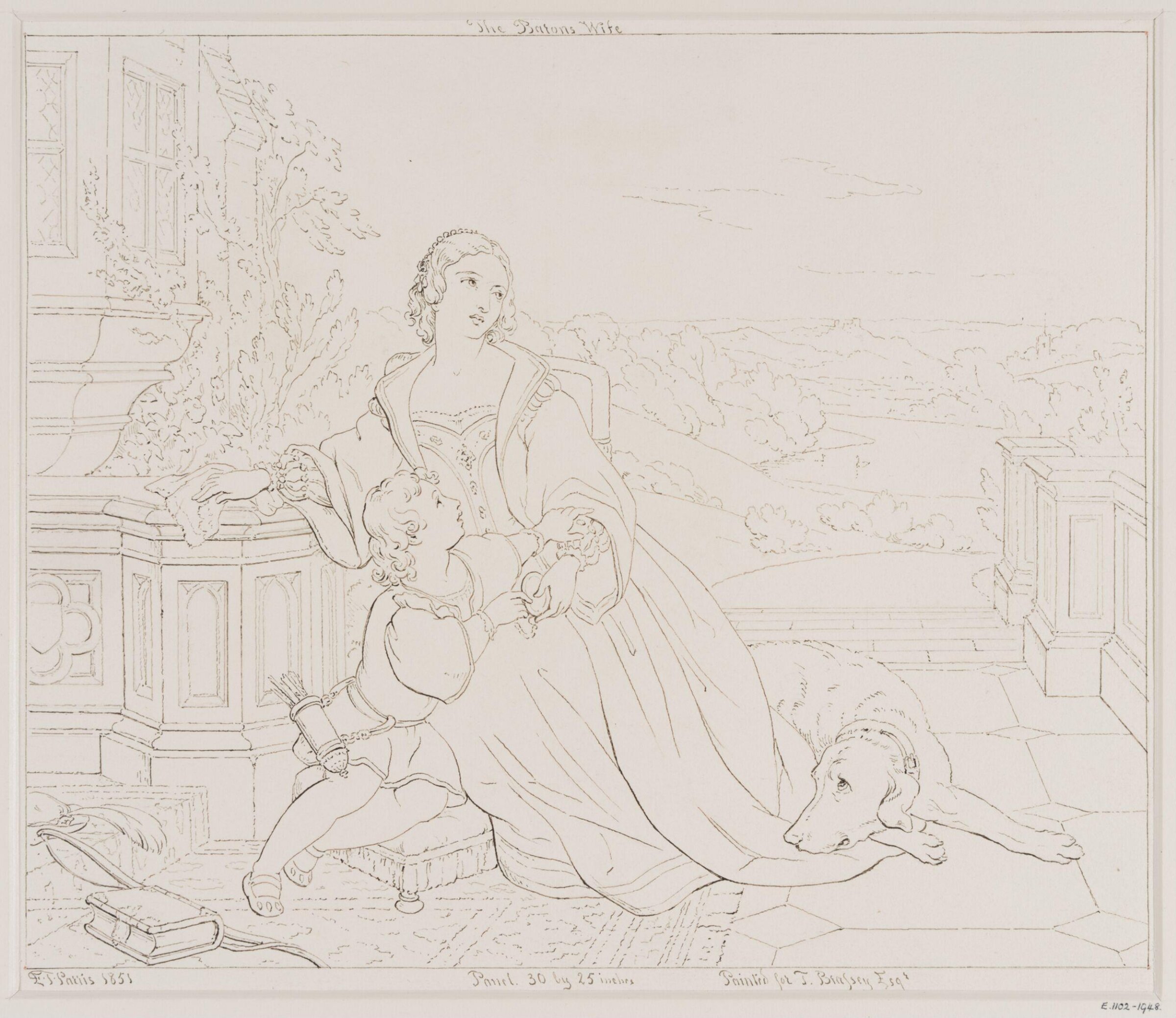 Drawing, Edmond Thomas Parris, 1851