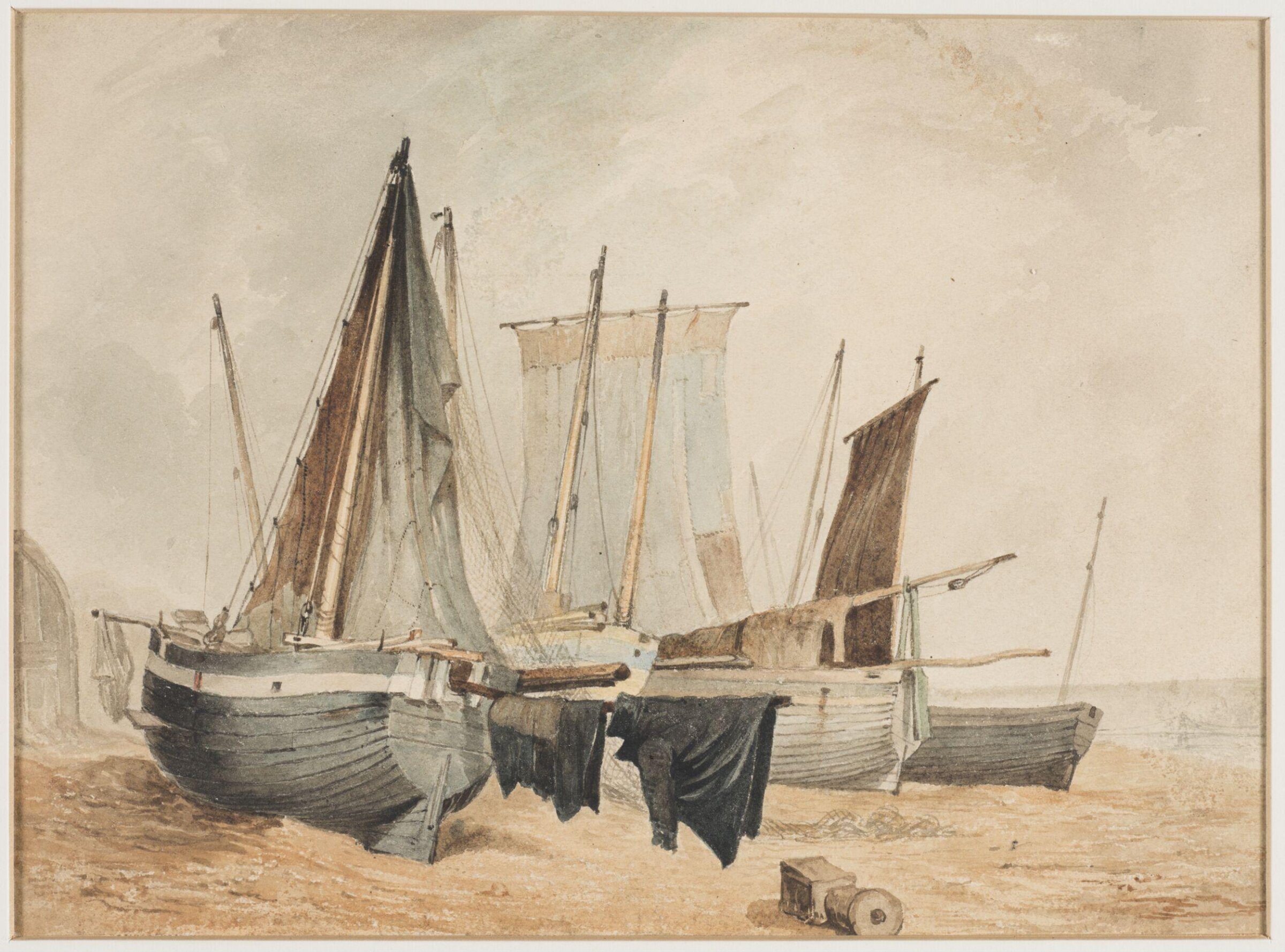 Fishing Boats on Sea-shore, Henry Courtney Selous