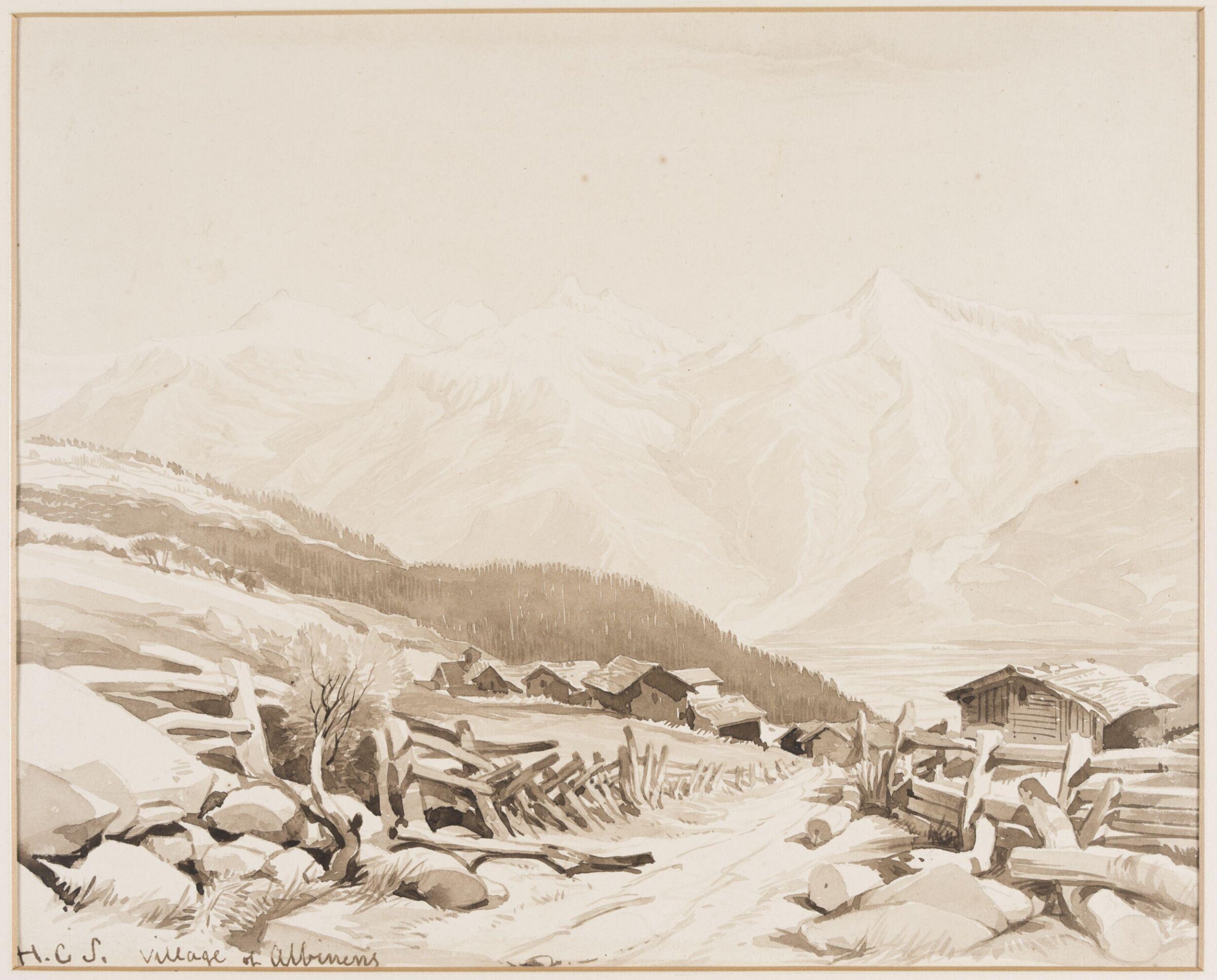 Village of Albinens, Henry Courtney Selous