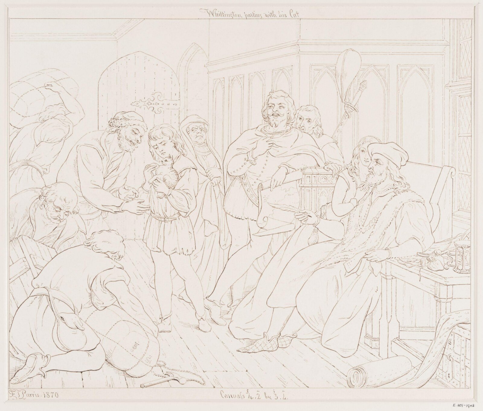 Drawing, Edmond Thomas Parris, 1870