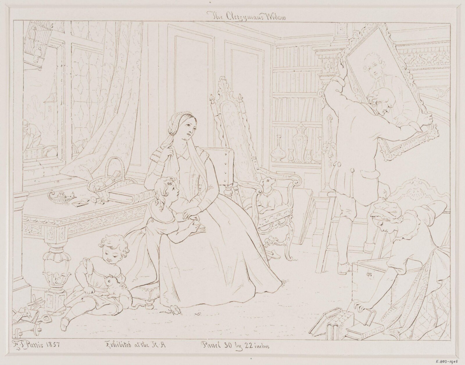 Drawing, Edmond Thomas Parris, 1857