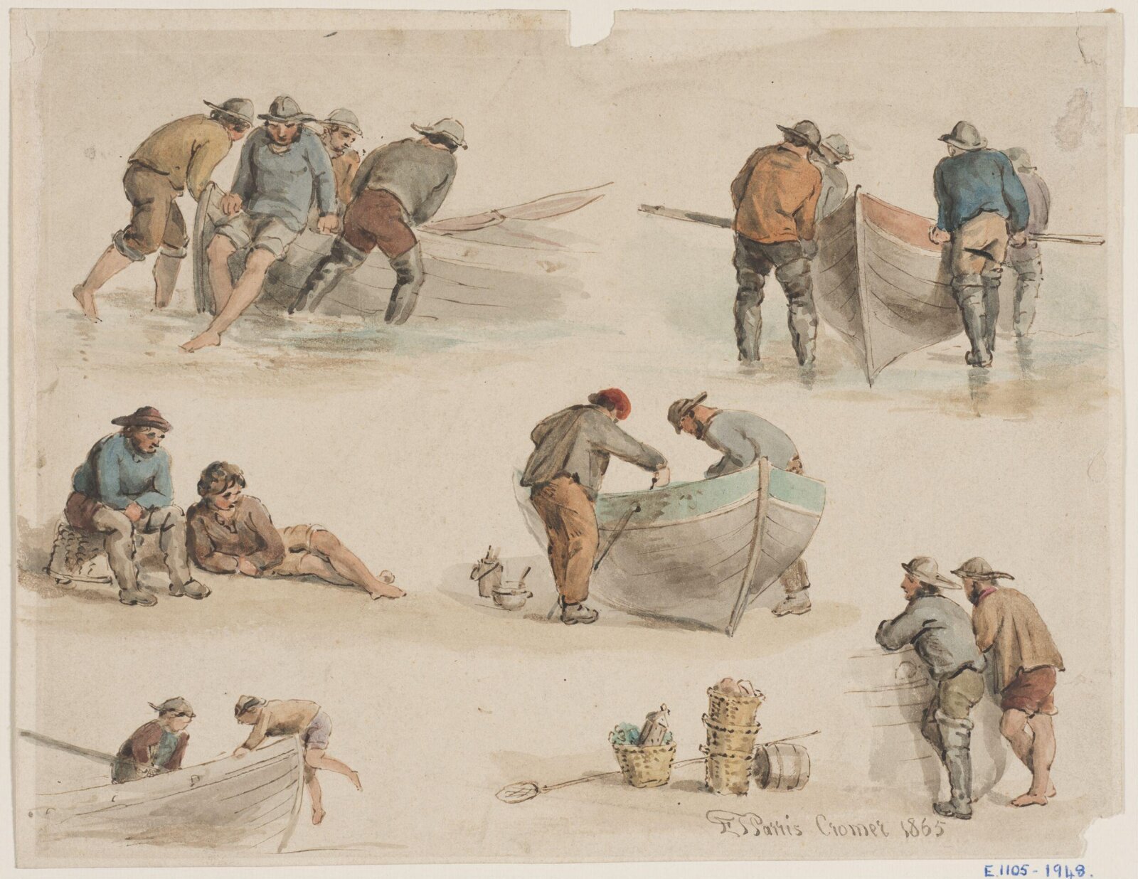 Drawing, Edmond Thomas Parris, 1865