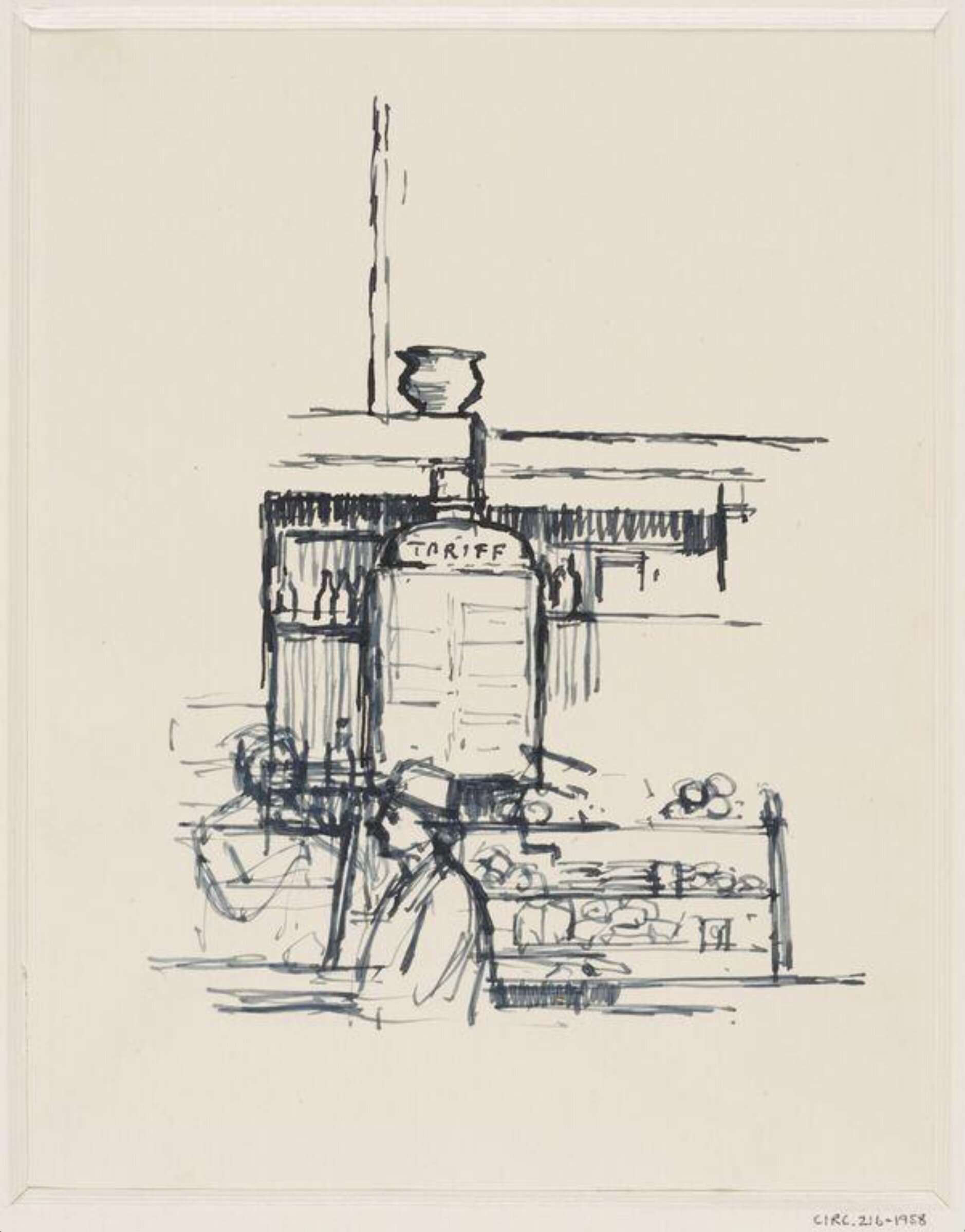 Drawing, Michael Salaman, 1956