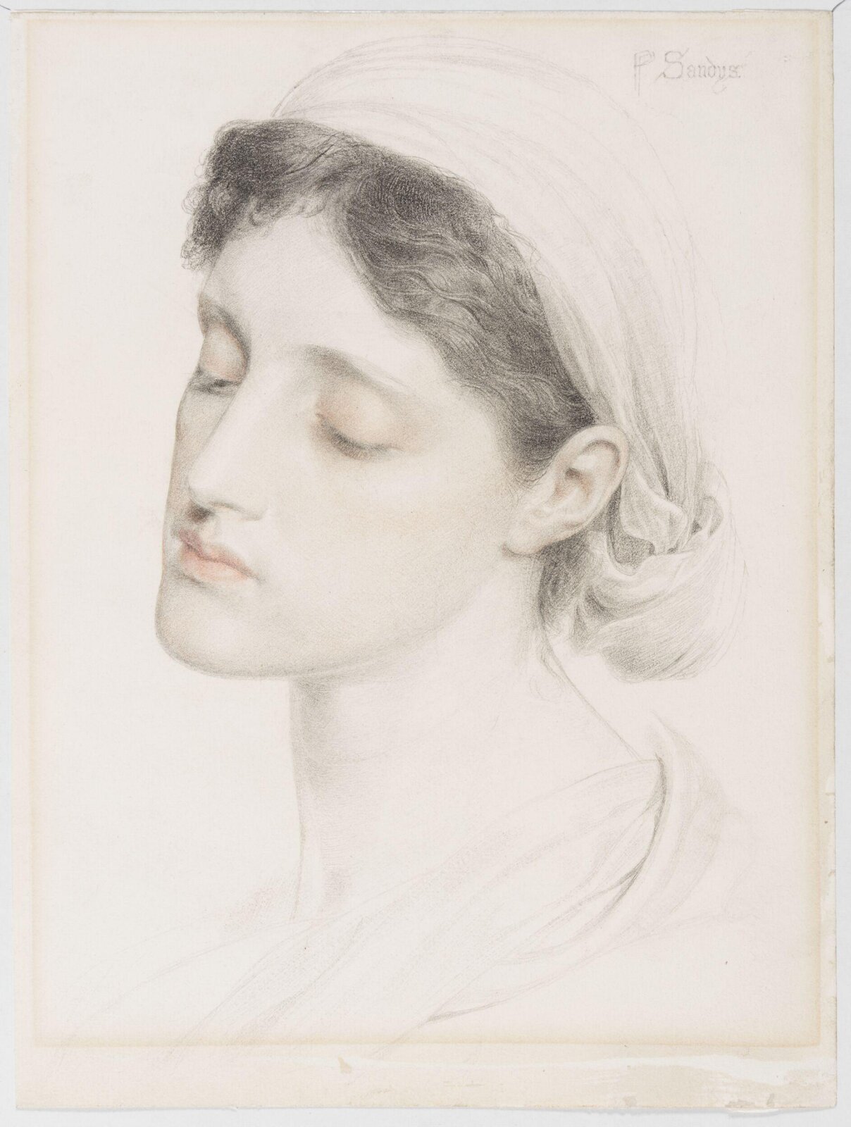 Drawing, Frederick Sandys, 1829-1904