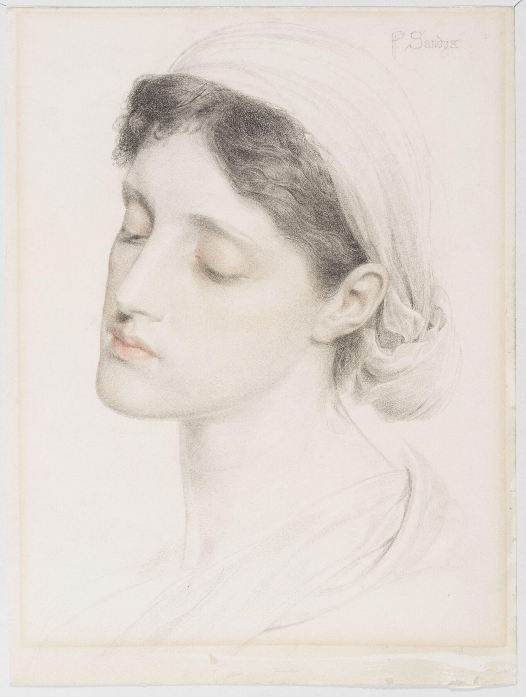 Drawing, Frederick Sandys, 1829-1904