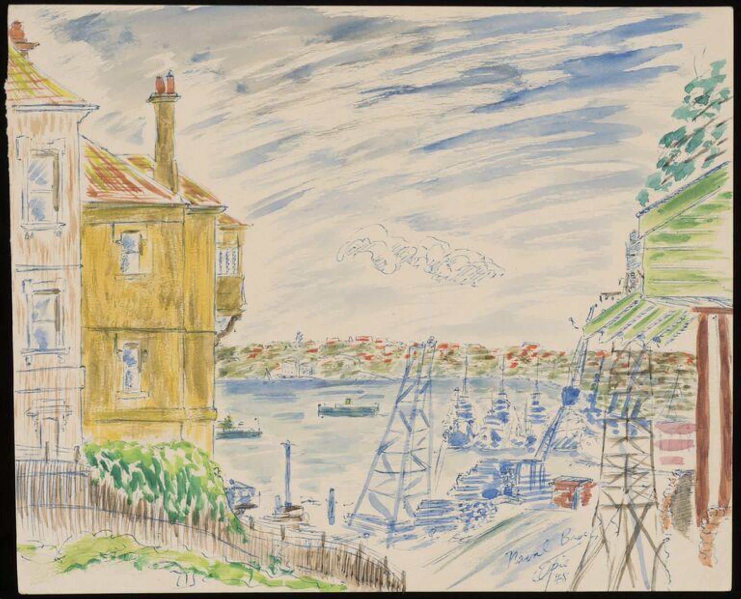 Drawing, Roy Opie, 1948