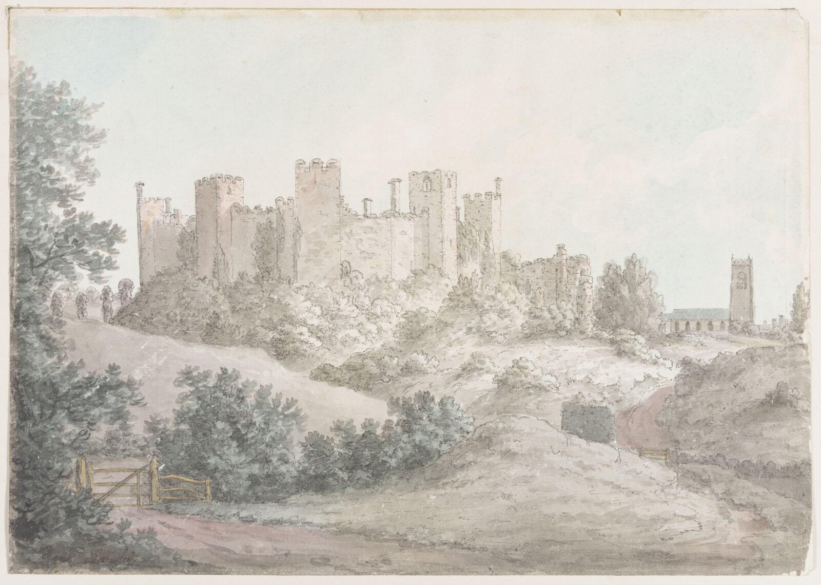 Framlingham Castle, Suffolk, Archibald Rutherford, 15 July 1782