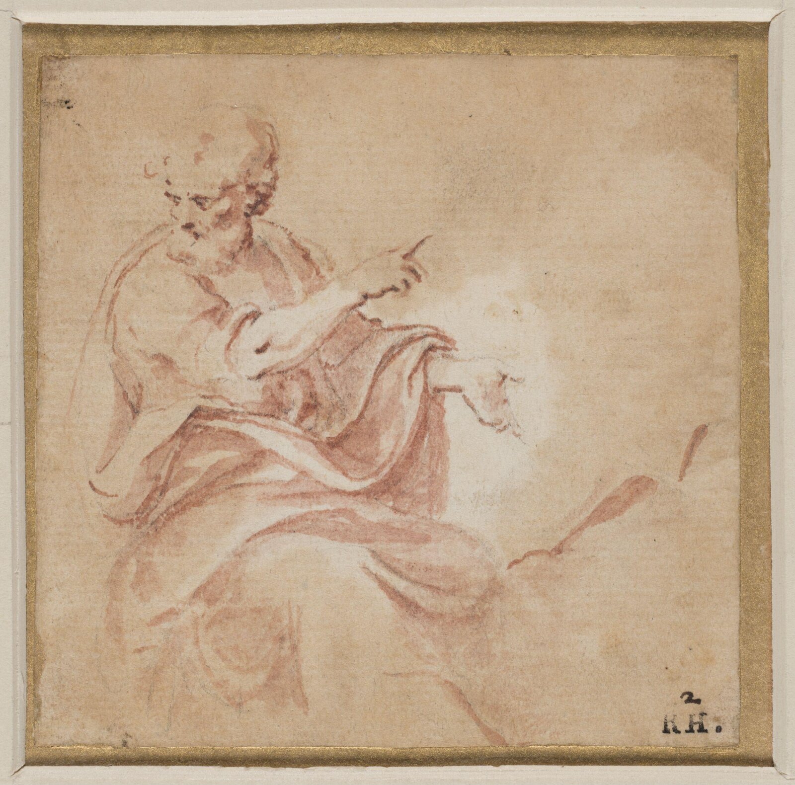 Drawing, Isaac Oliver, ca. 1558-1617