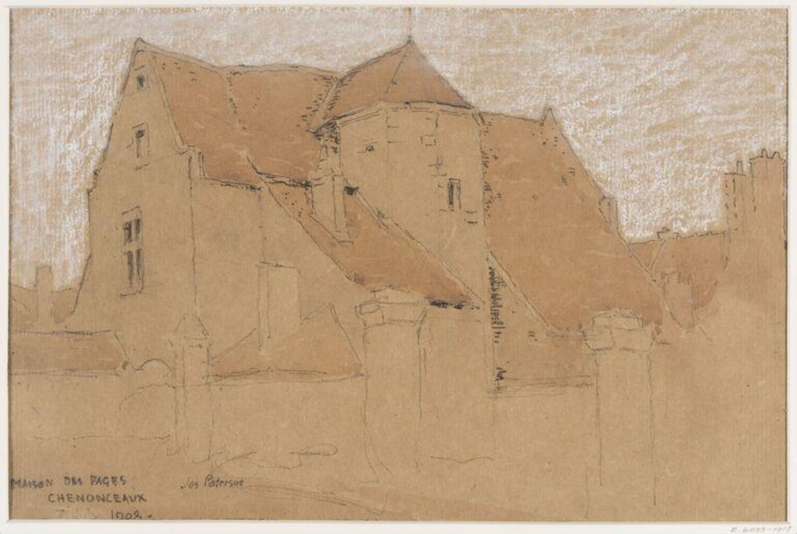 Maison des Pages, Chenonceaux, 1908, James Paterson, 1908