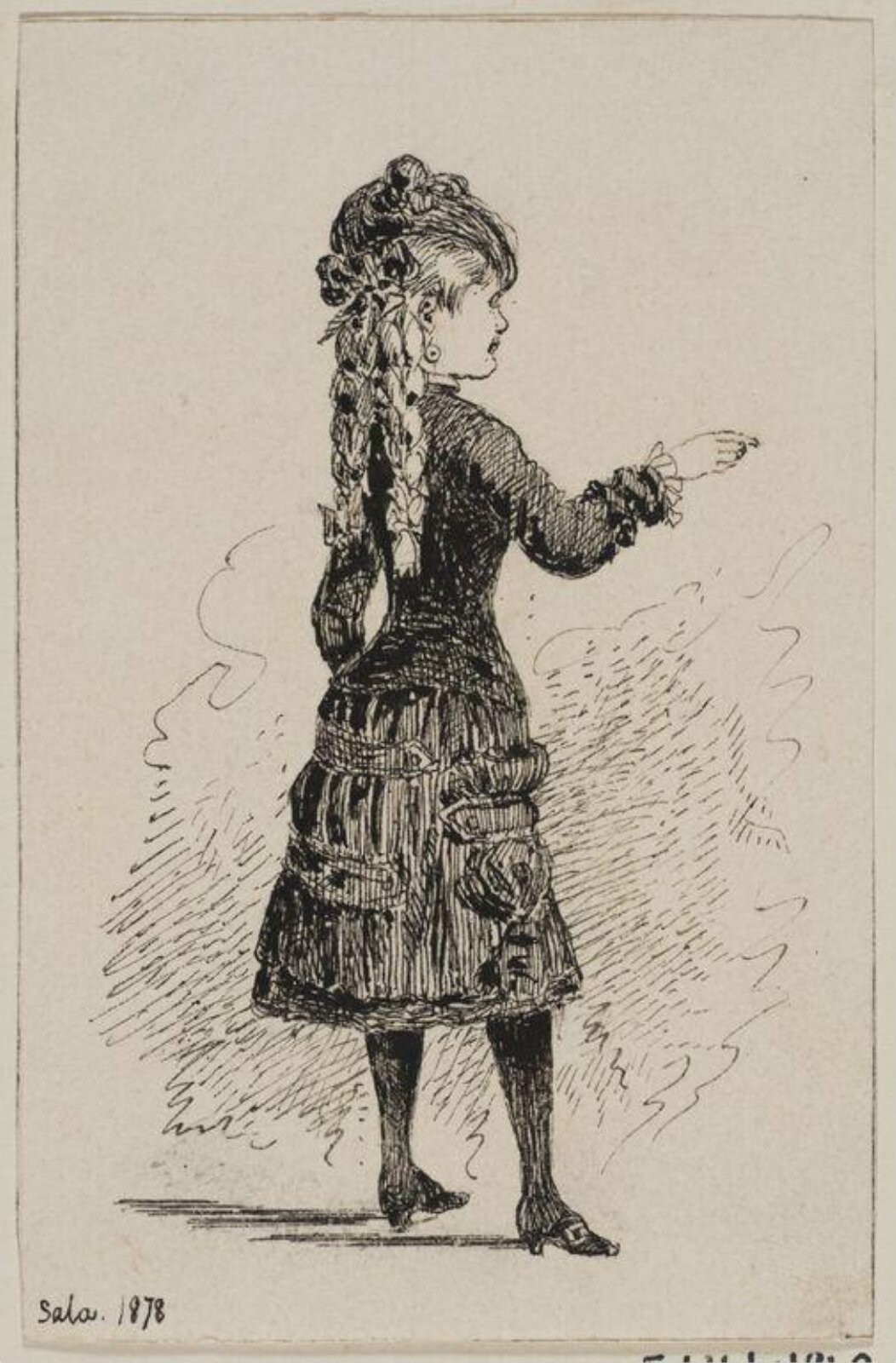 Drawing, Sala, 1878