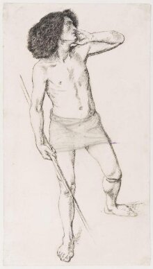 Study for the figure of Hector in the composition 'Cassandre' thumbnail 1