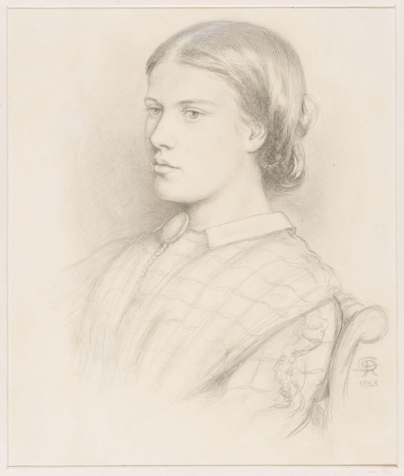 Drawing, Dante Gabriel Rossetti, 1863