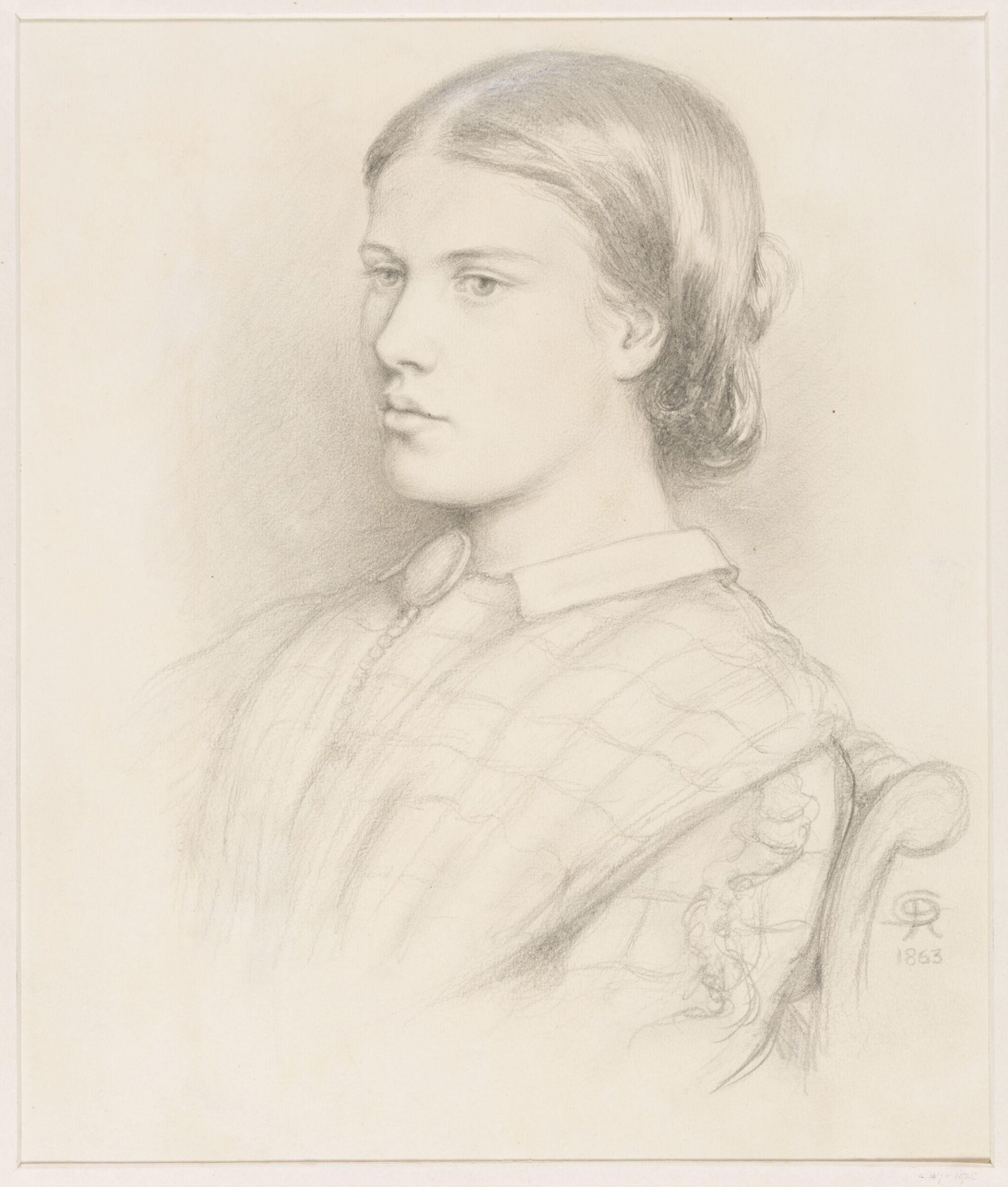 Drawing, Dante Gabriel Rossetti, 1863