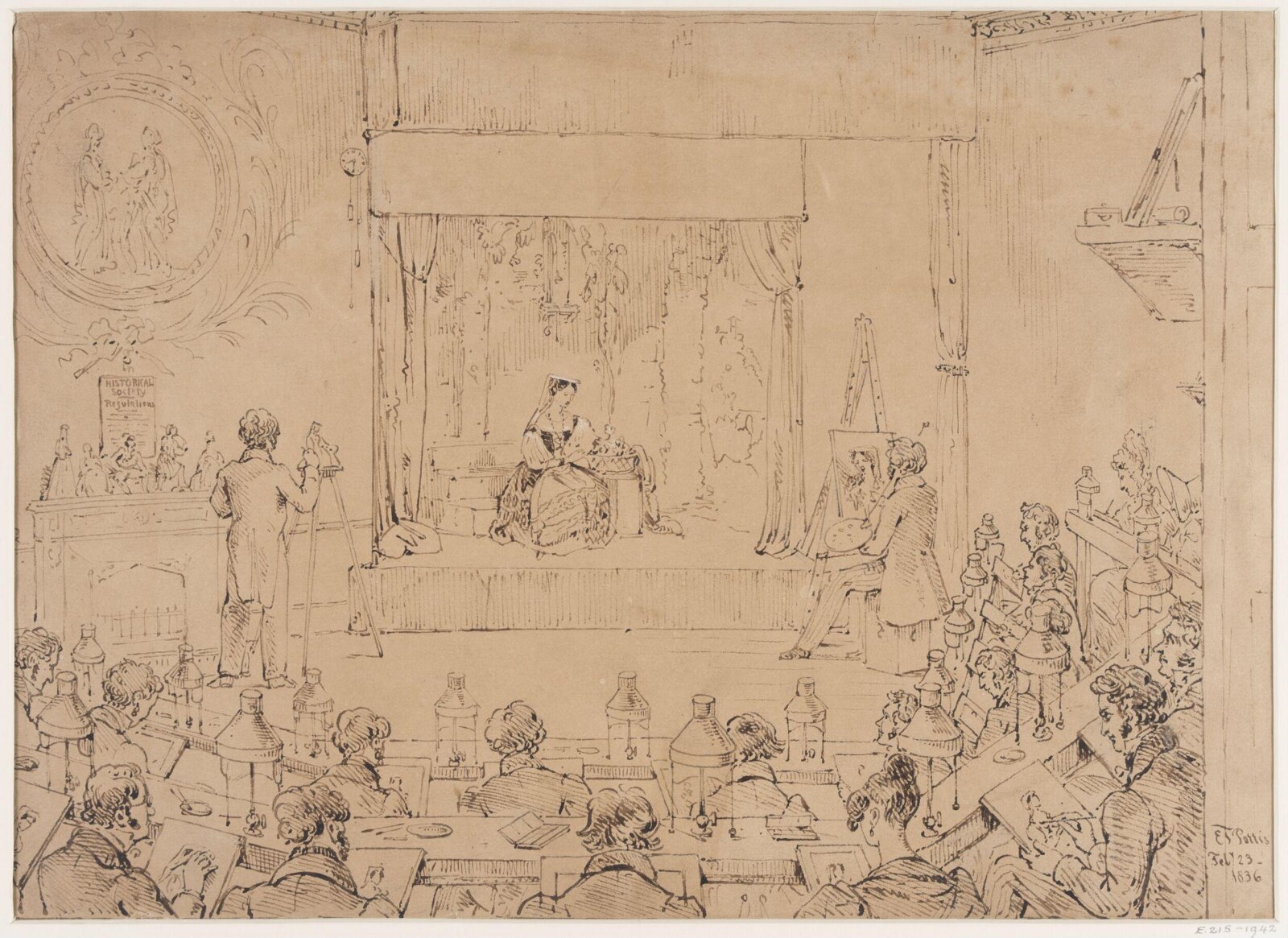 Drawing, Parris. Edmond Thomas, February 23 1836