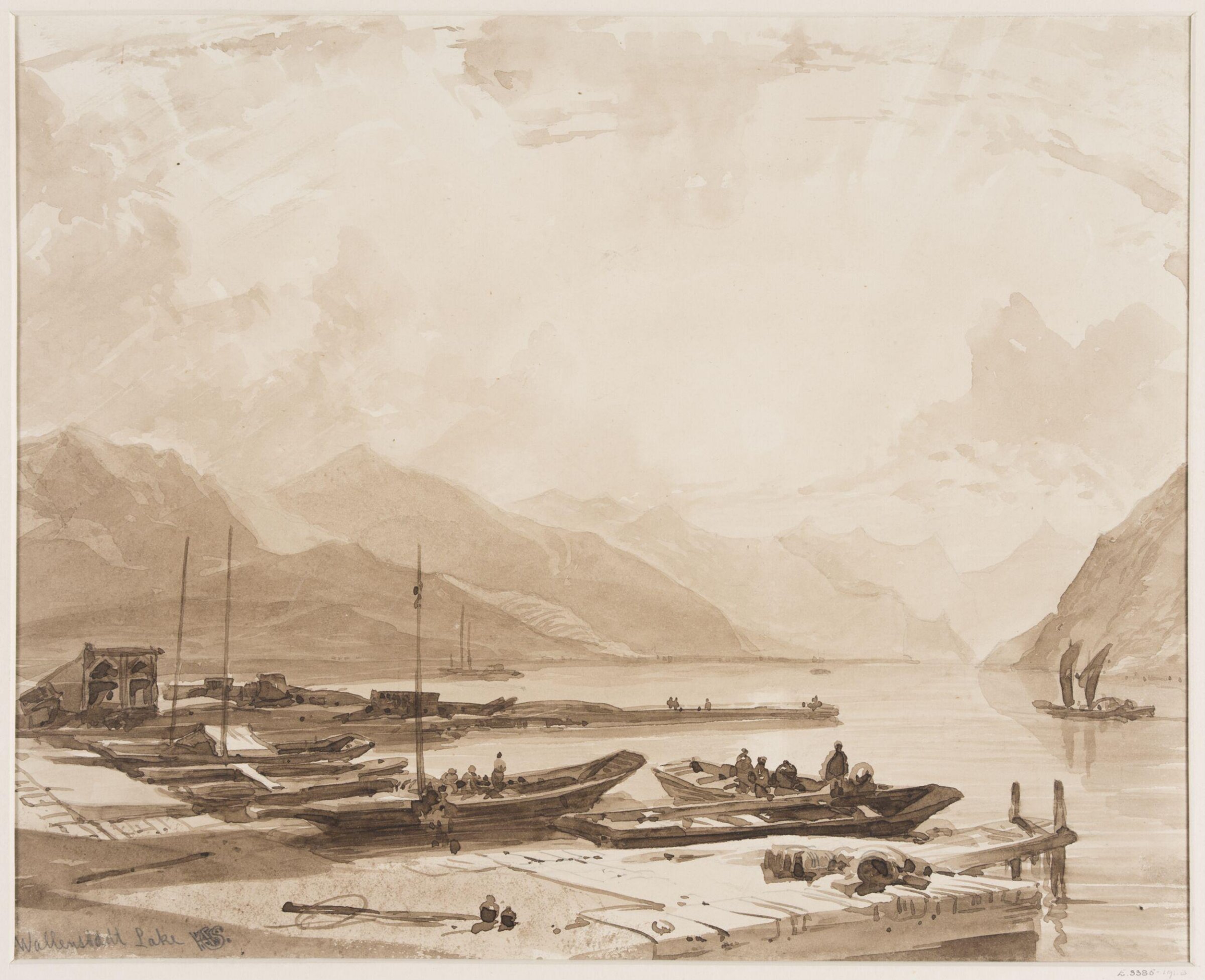 Wallenstadt Lake, Henry Courtney Selous, 19th century