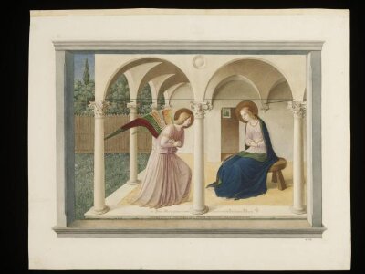 Copy after the Annunciation, Fra Angelico in the Museo di San Marco (Florence)
