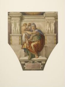 Copy after Michelangelo’s fresco of the ‘Delphic Sibyl’ on the Sistine Chapel vault (Sistine Chapel, Rome, 1511-1512). thumbnail 1