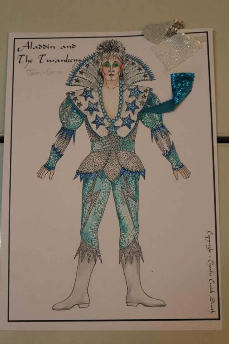 Costume design for the Jean-Genie in Aladdin and the Twankeys top image