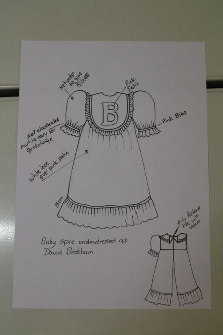 Costume sketch for 'Baby Spice' in Sinbad the Sailor   top image