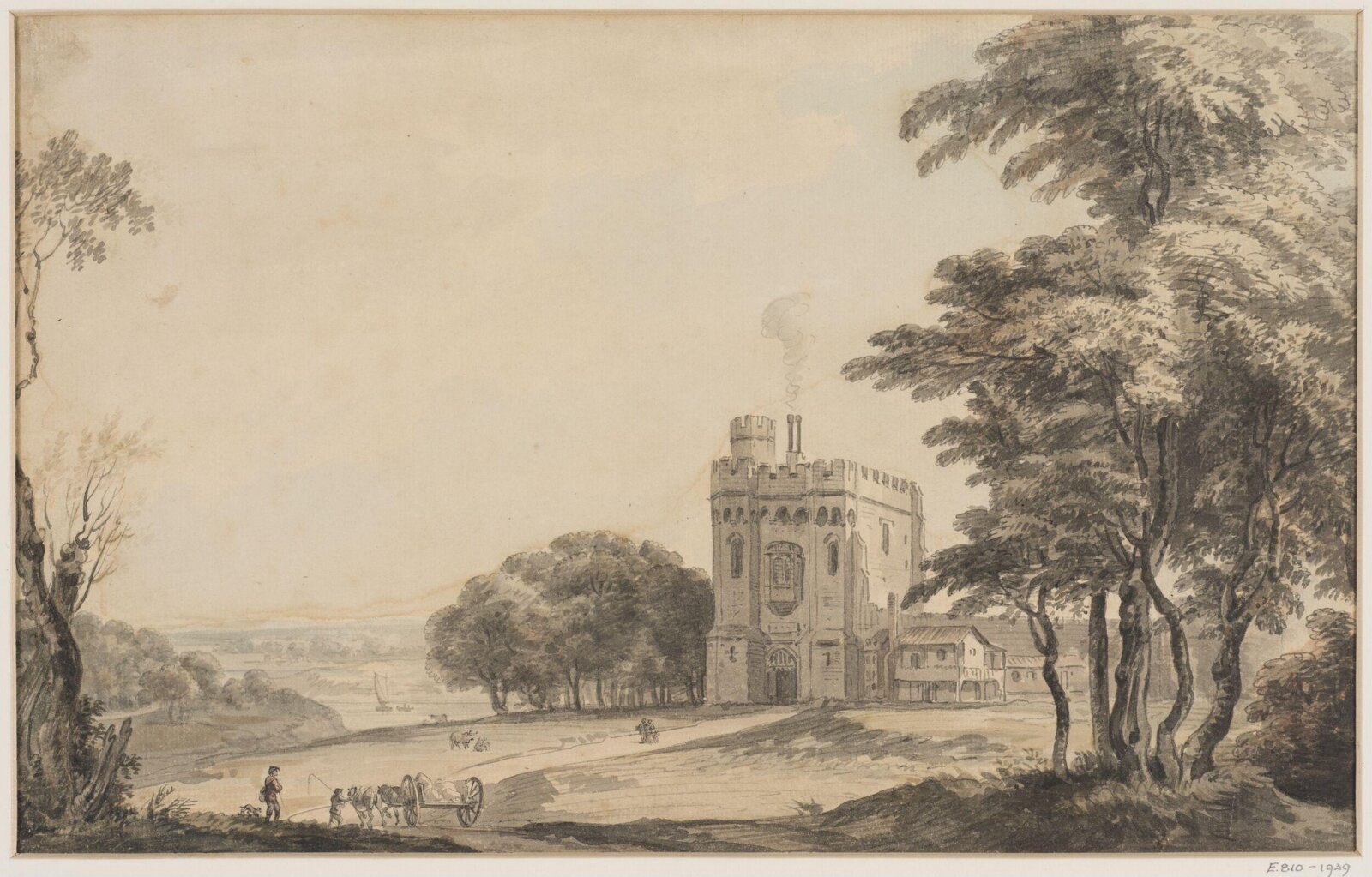 Rye House, Broxbourne, Paul Sandby, late 18th century
