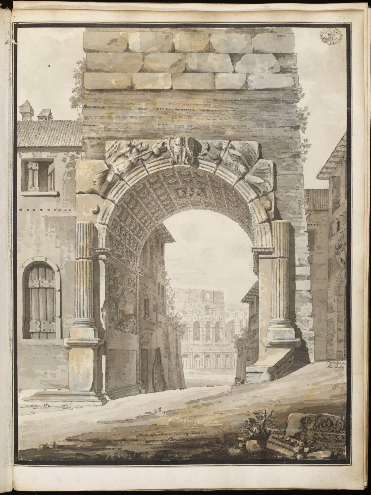 Drawing, James Paine, 1774