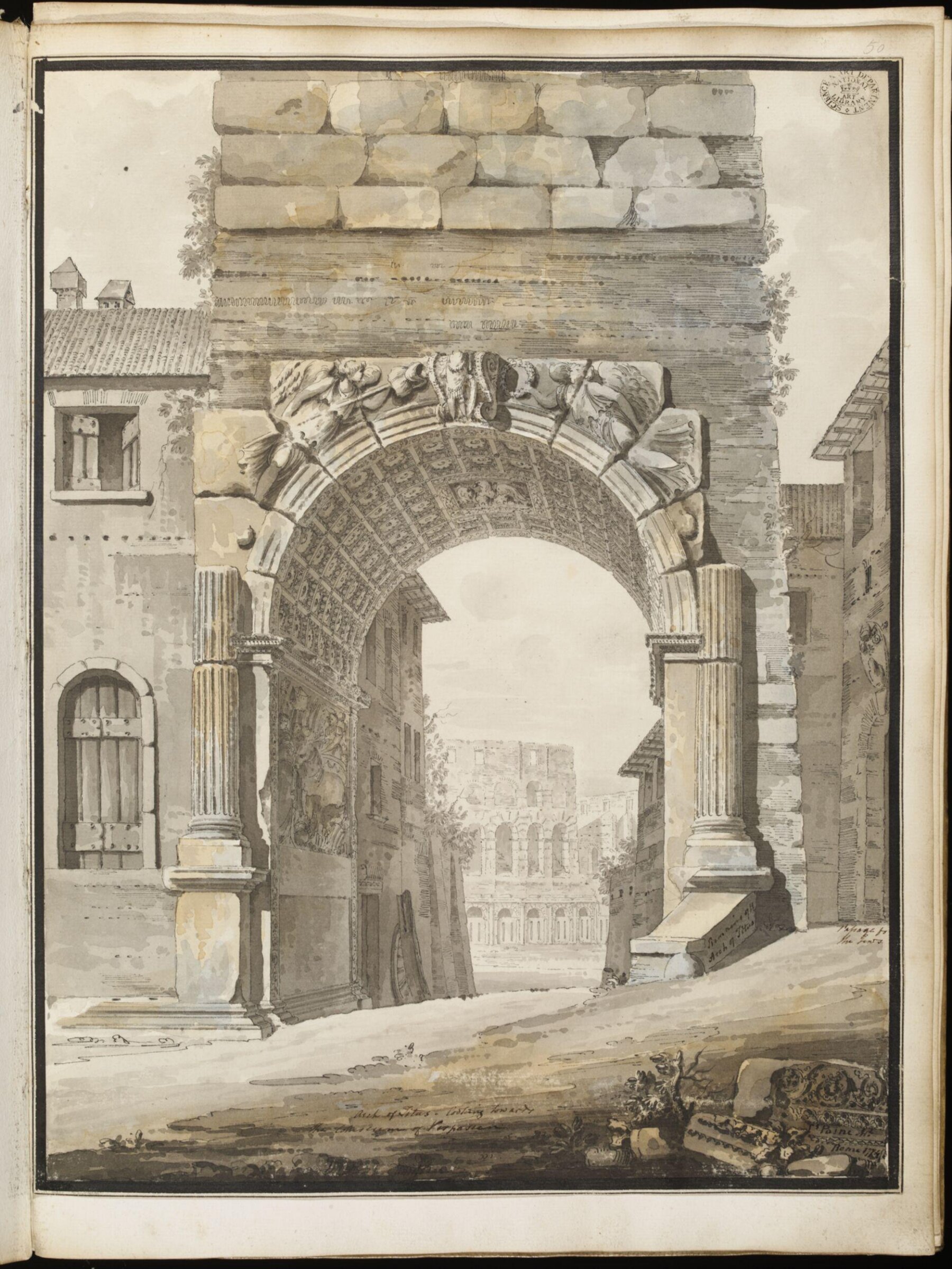 Drawing, James Paine, 1774