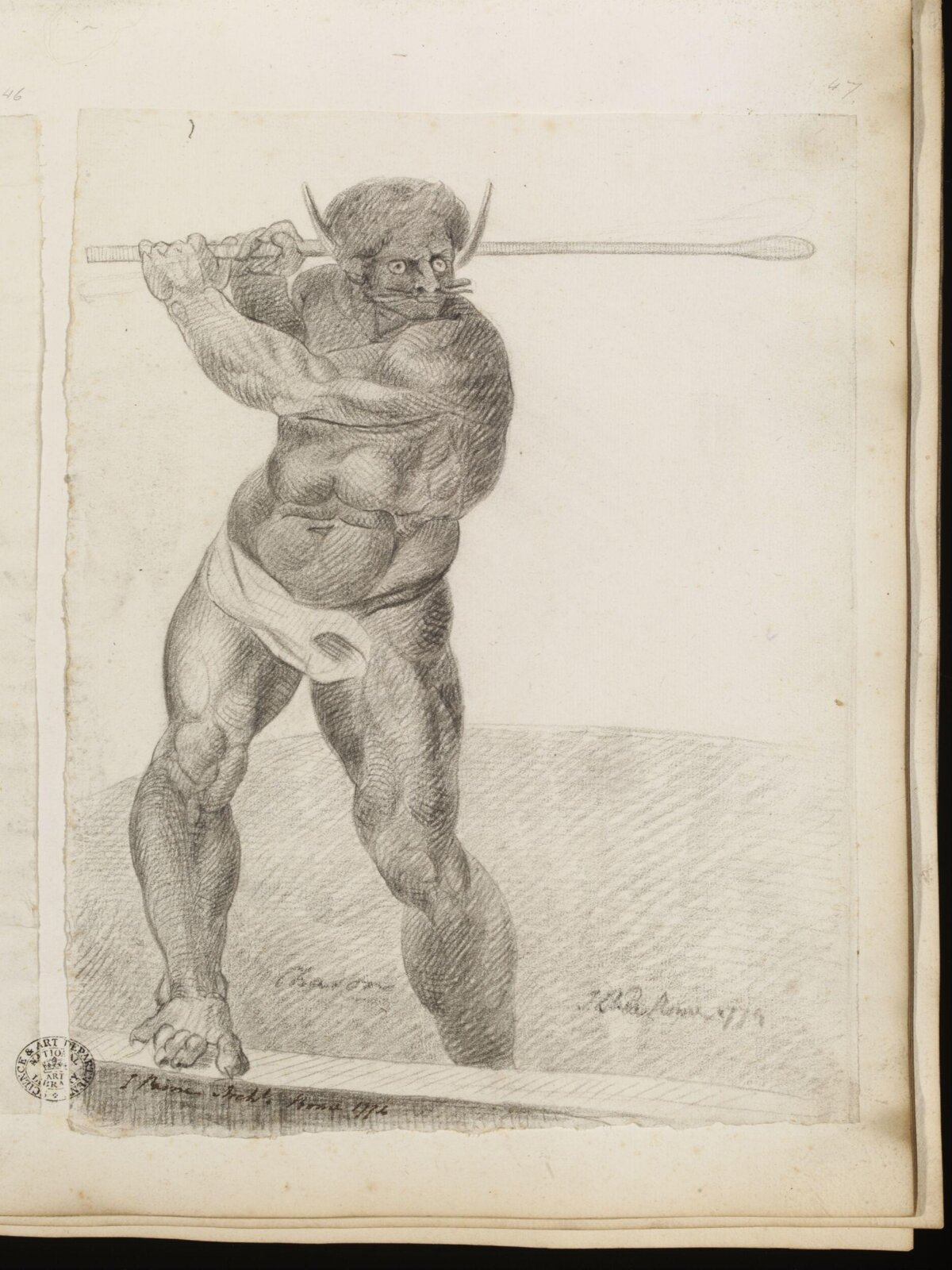 Drawing, James Paine, 1774