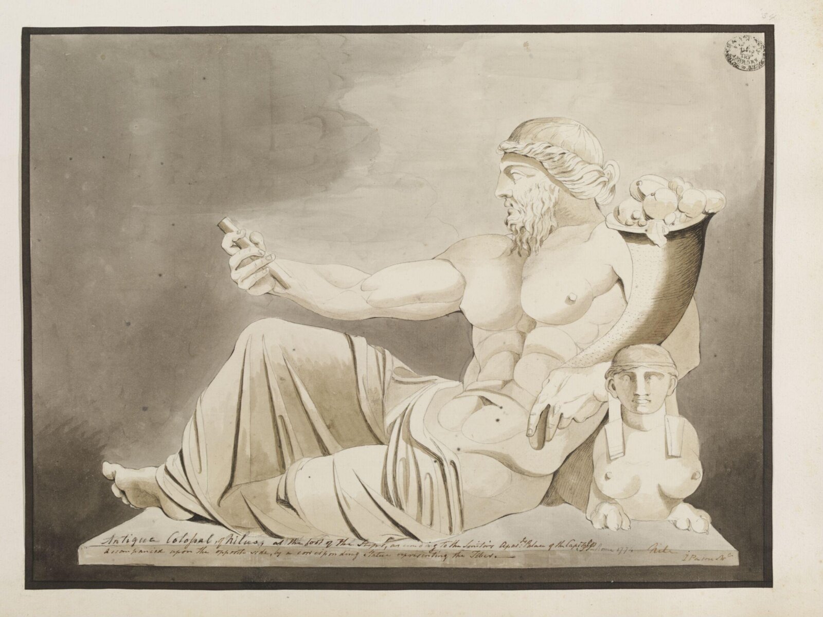 Drawing, James Paine, 1774