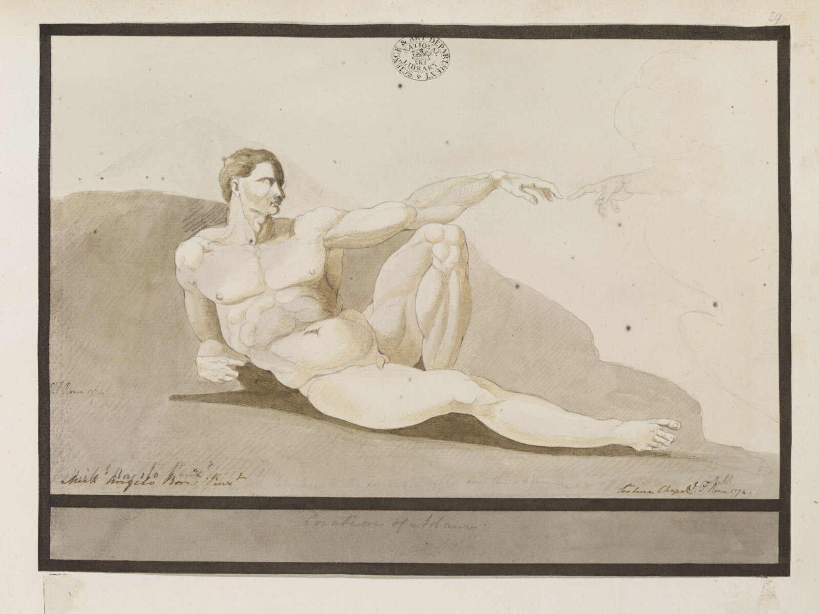 Drawing, James Paine, 1774