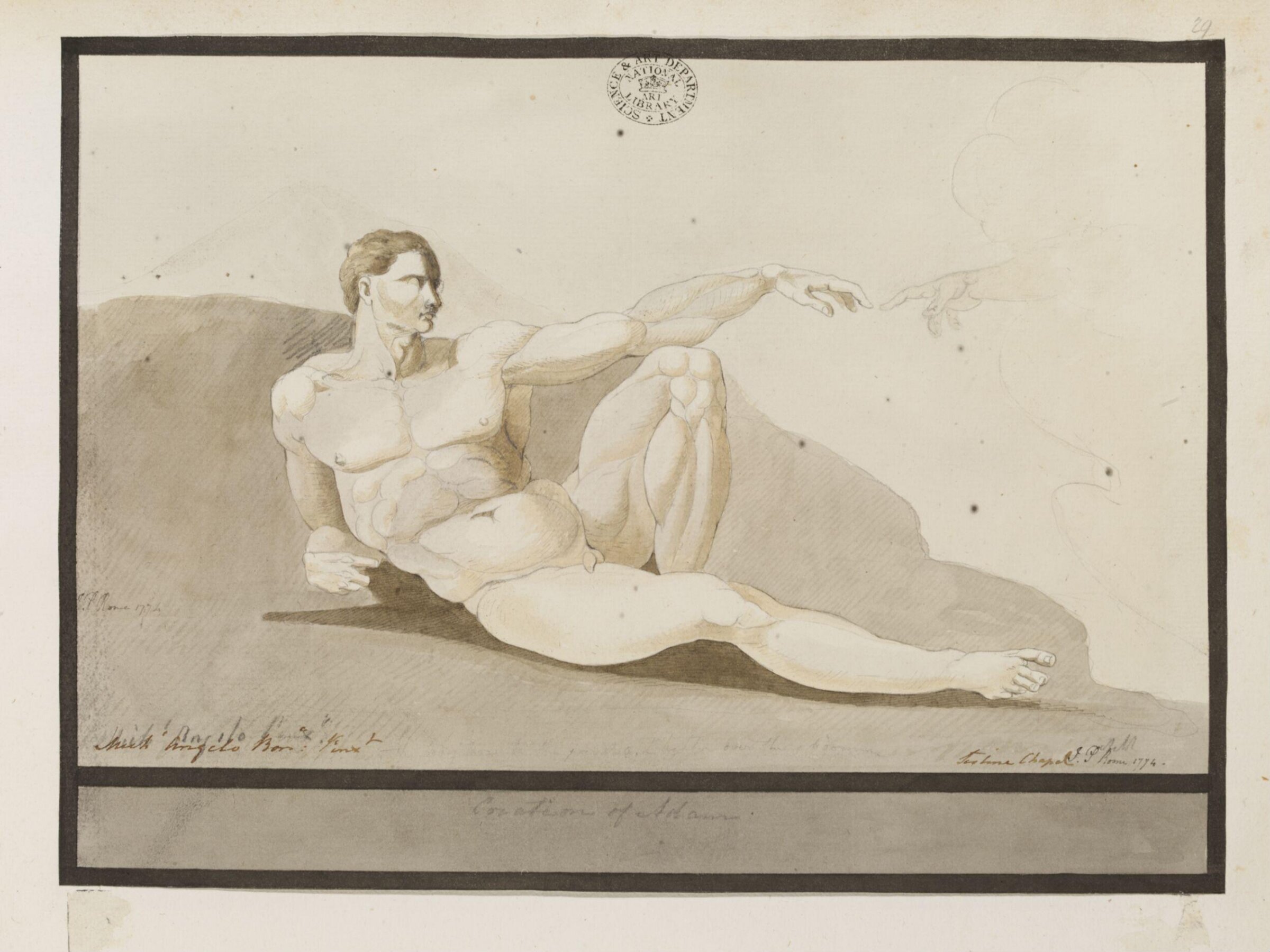 Drawing, James Paine, 1774