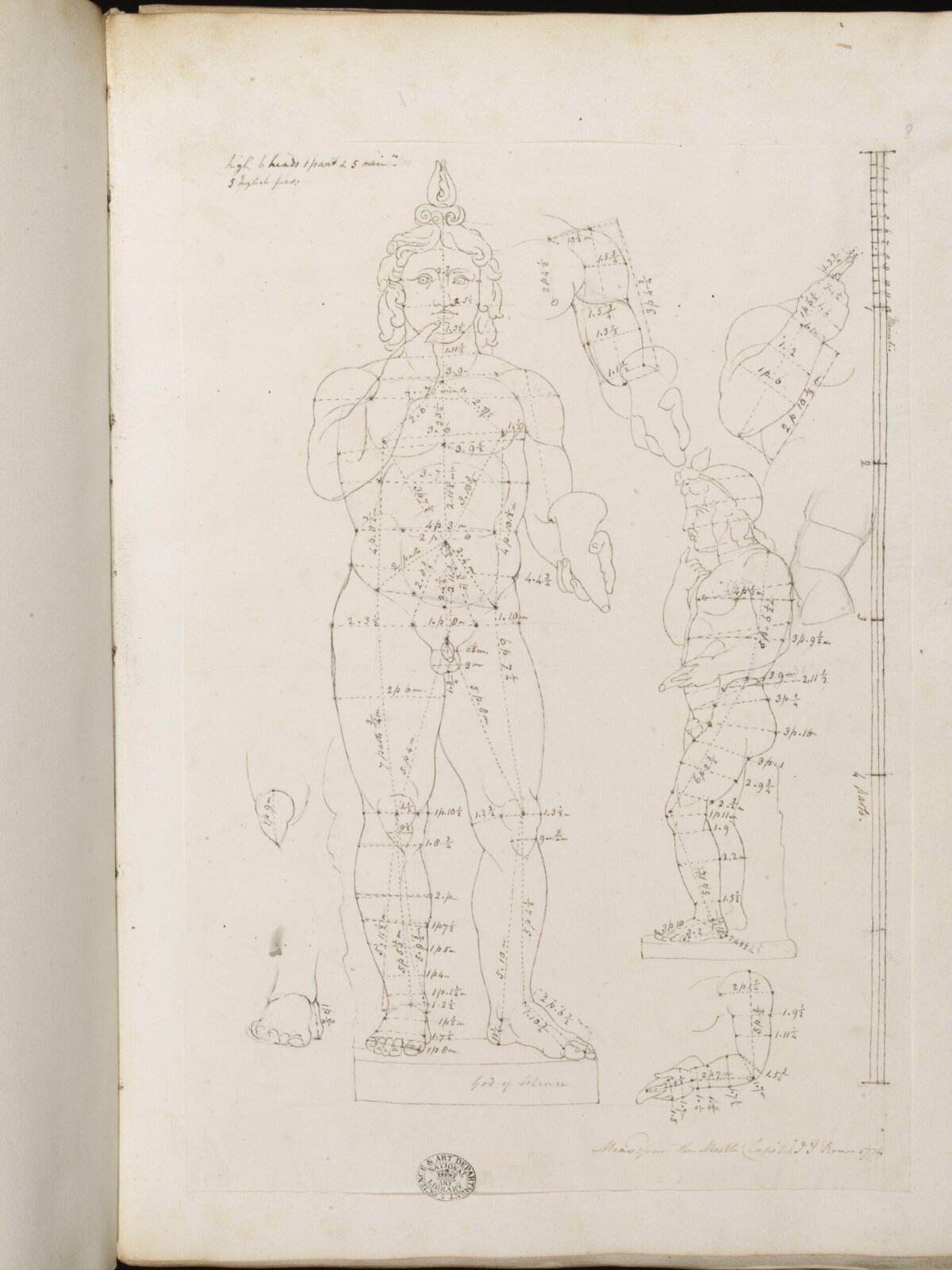 Drawing, James Paine, 1774