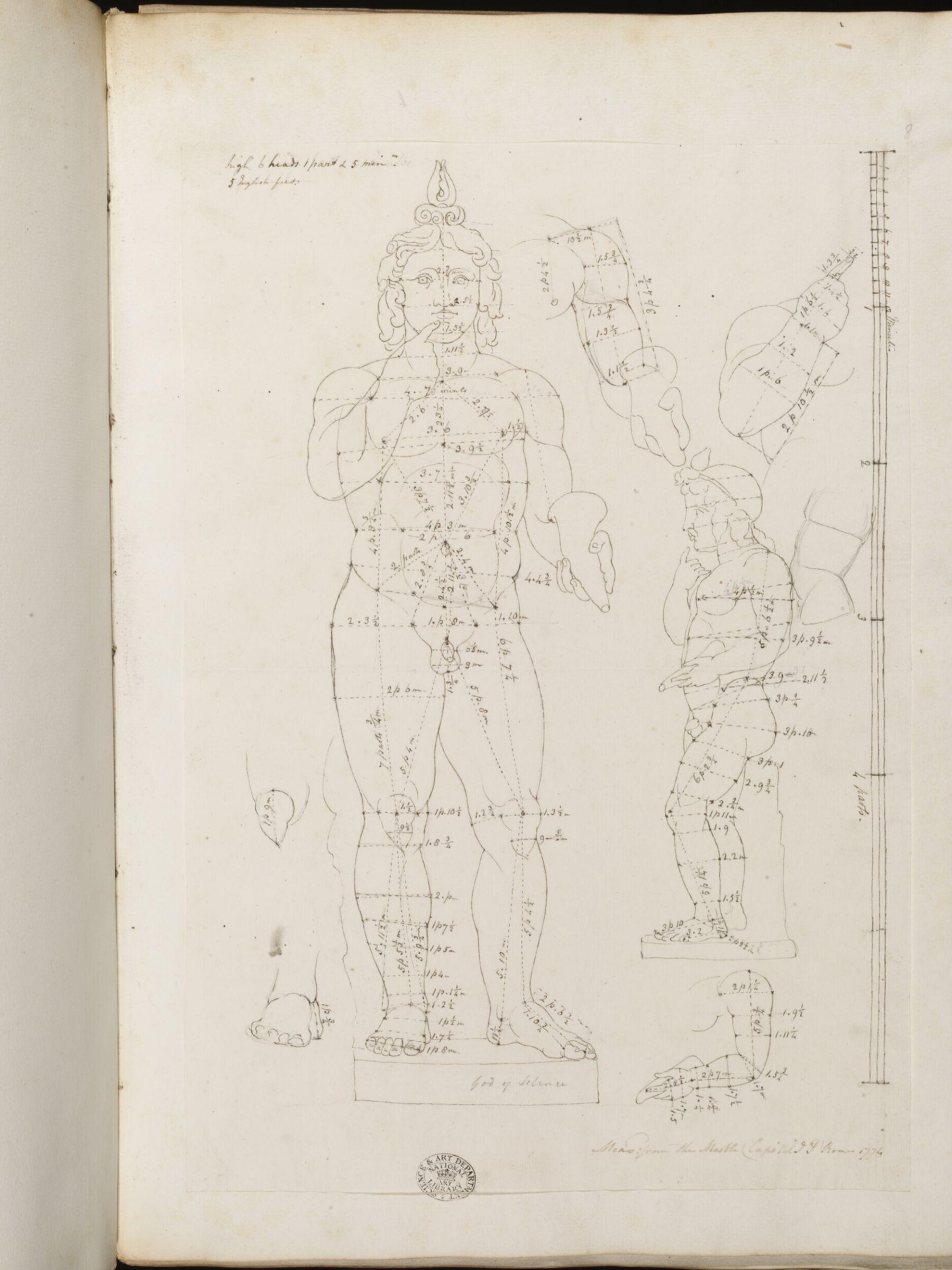 Drawing, James Paine, 1774