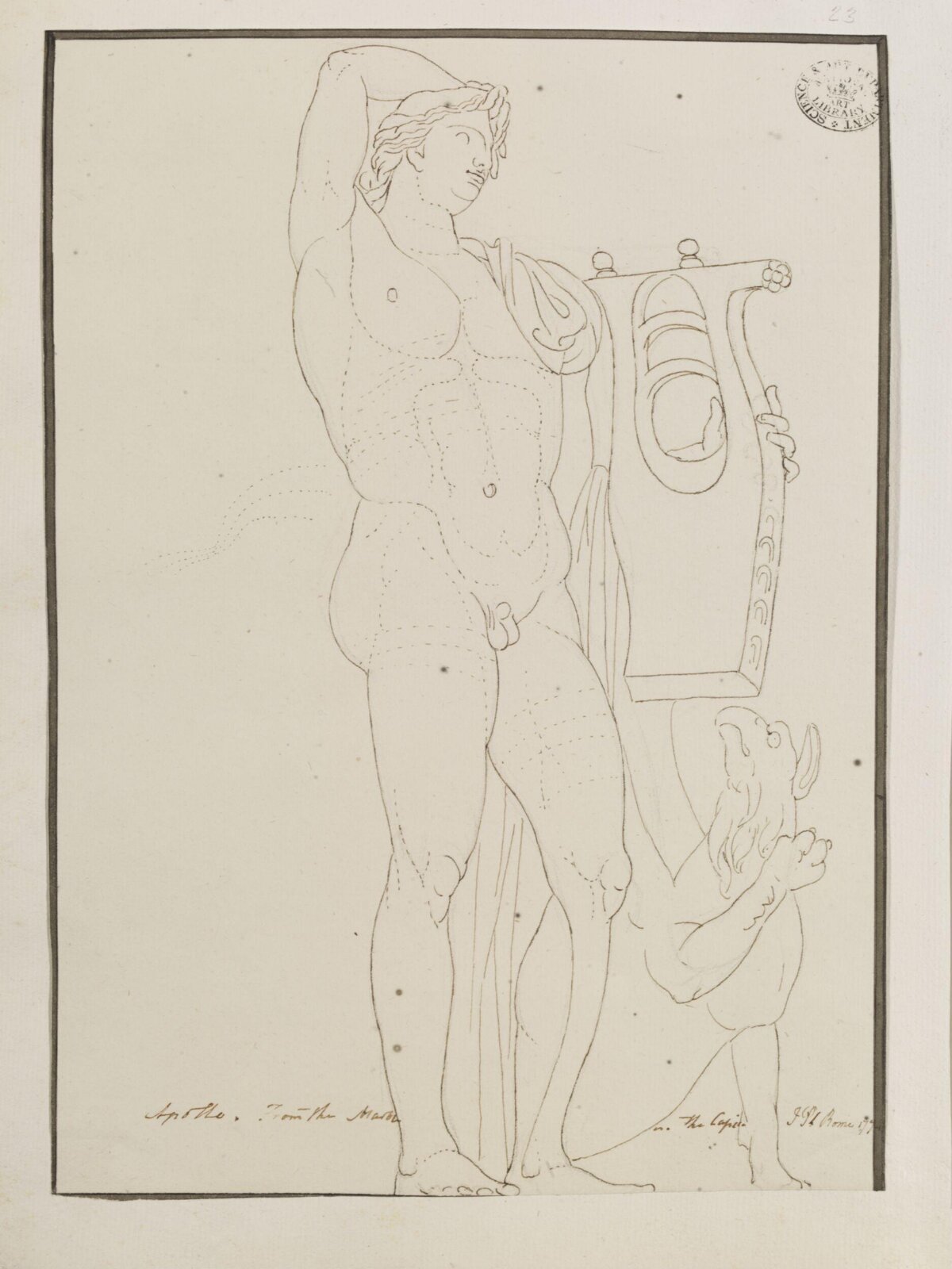 Drawing, James Paine, 1774