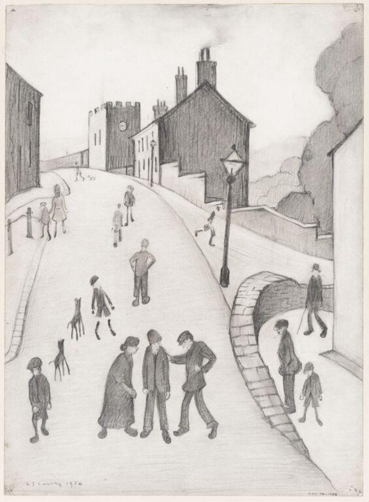 Drawing, Lowry, 1930