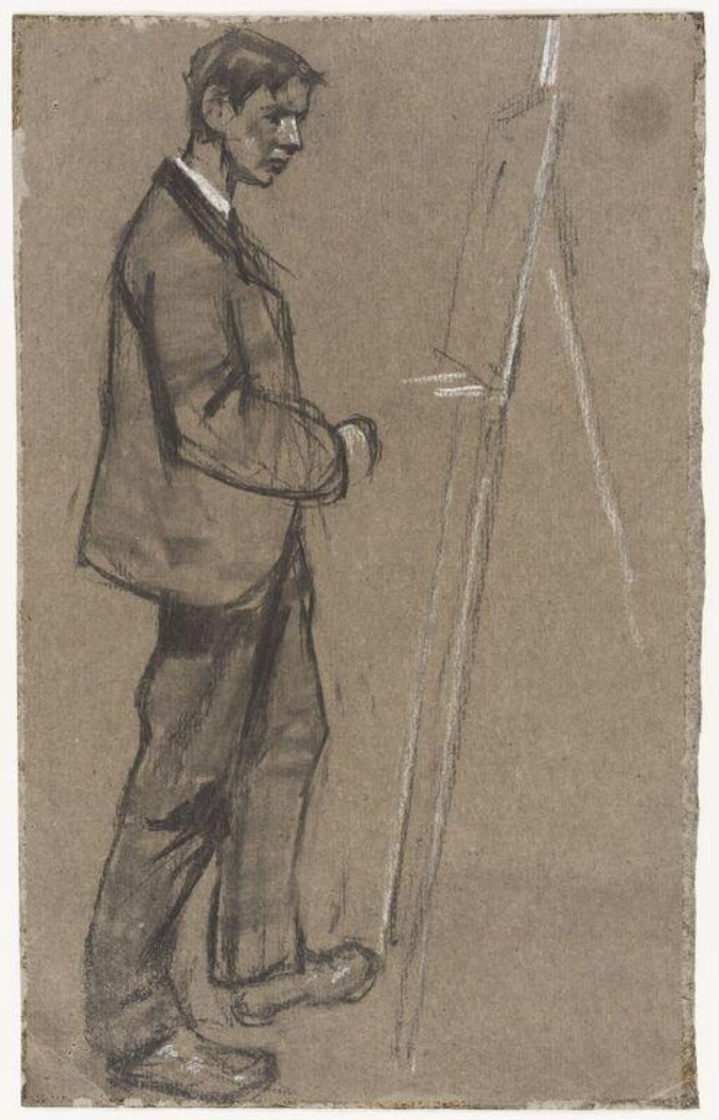 Self-portrait, Horace Mann Livens, late 19th century