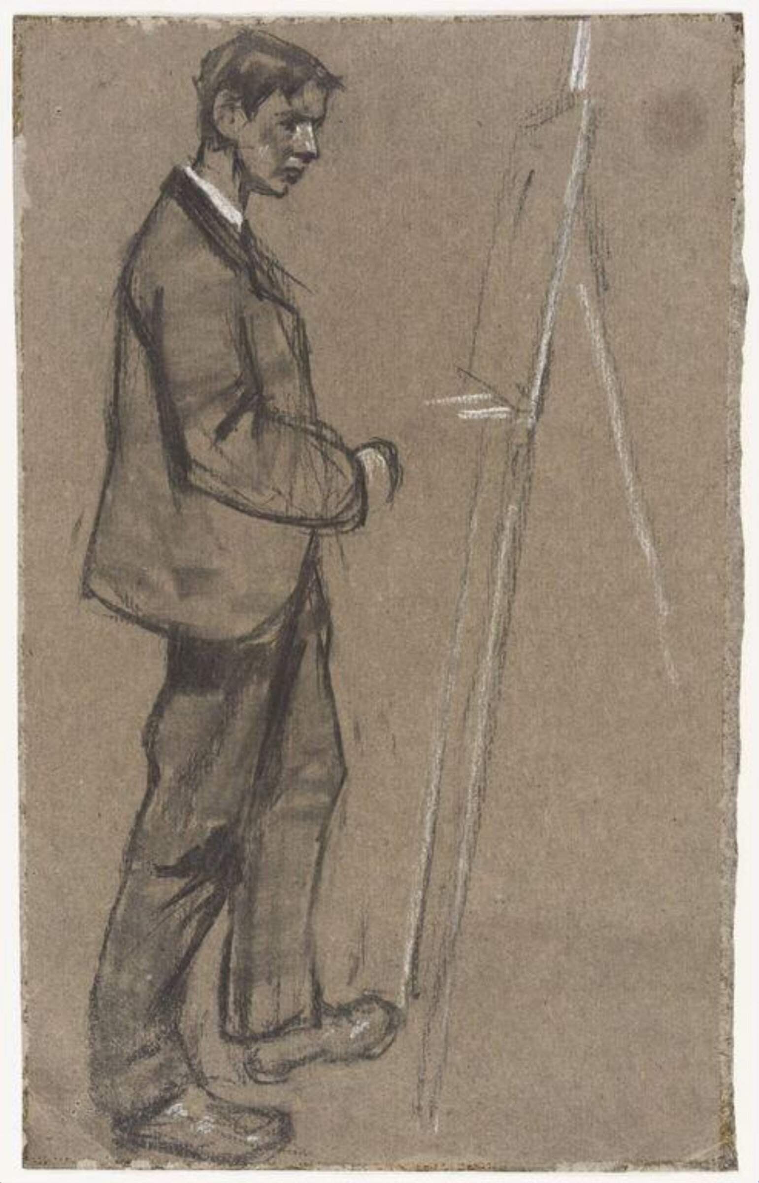 Self-portrait, Horace Mann Livens, конец XIX века
